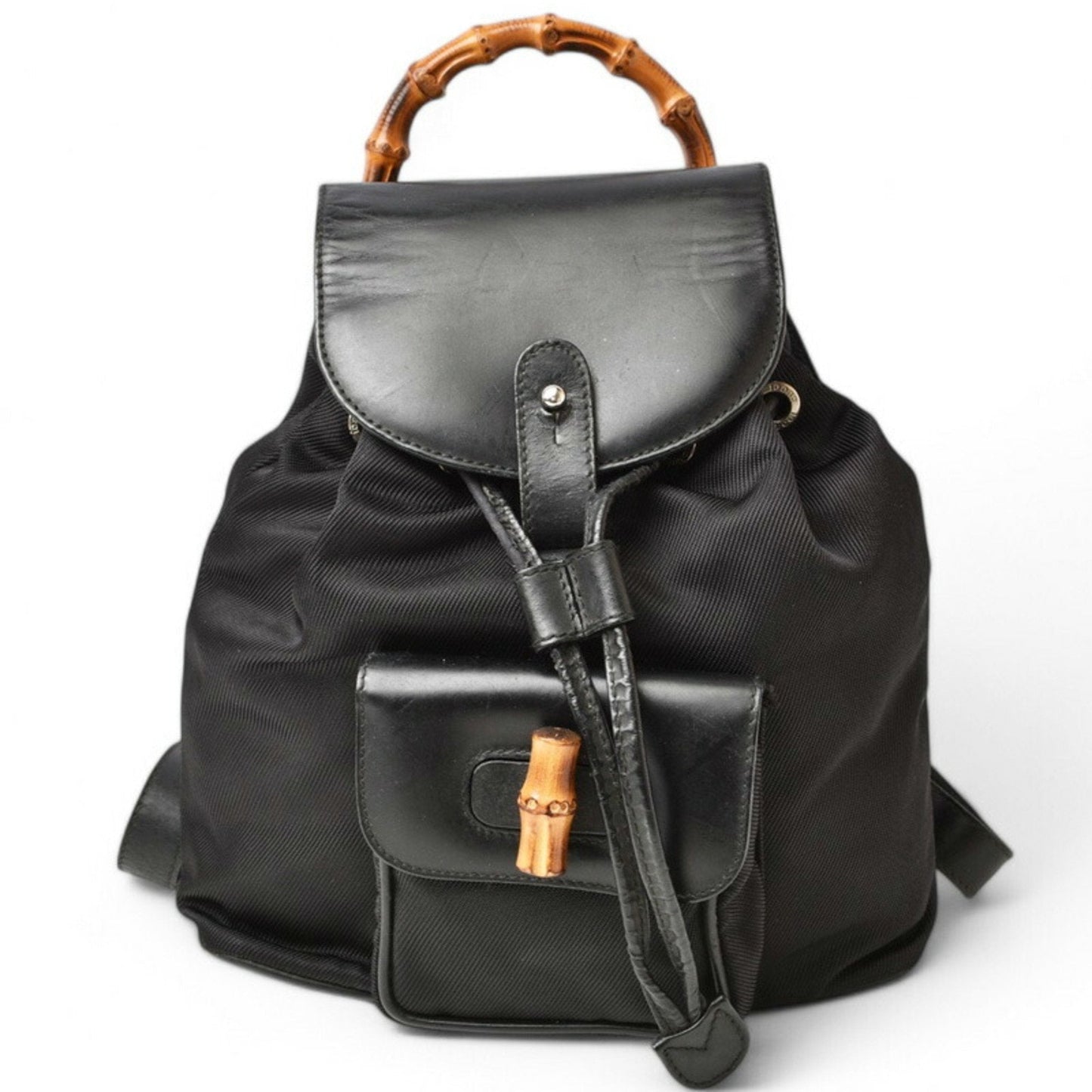 Gucci Black Leather Backpack ( )