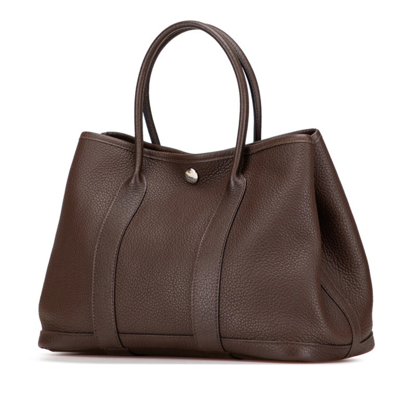 Hermes Garden Chocolat Negonda Leather Handbag ( )