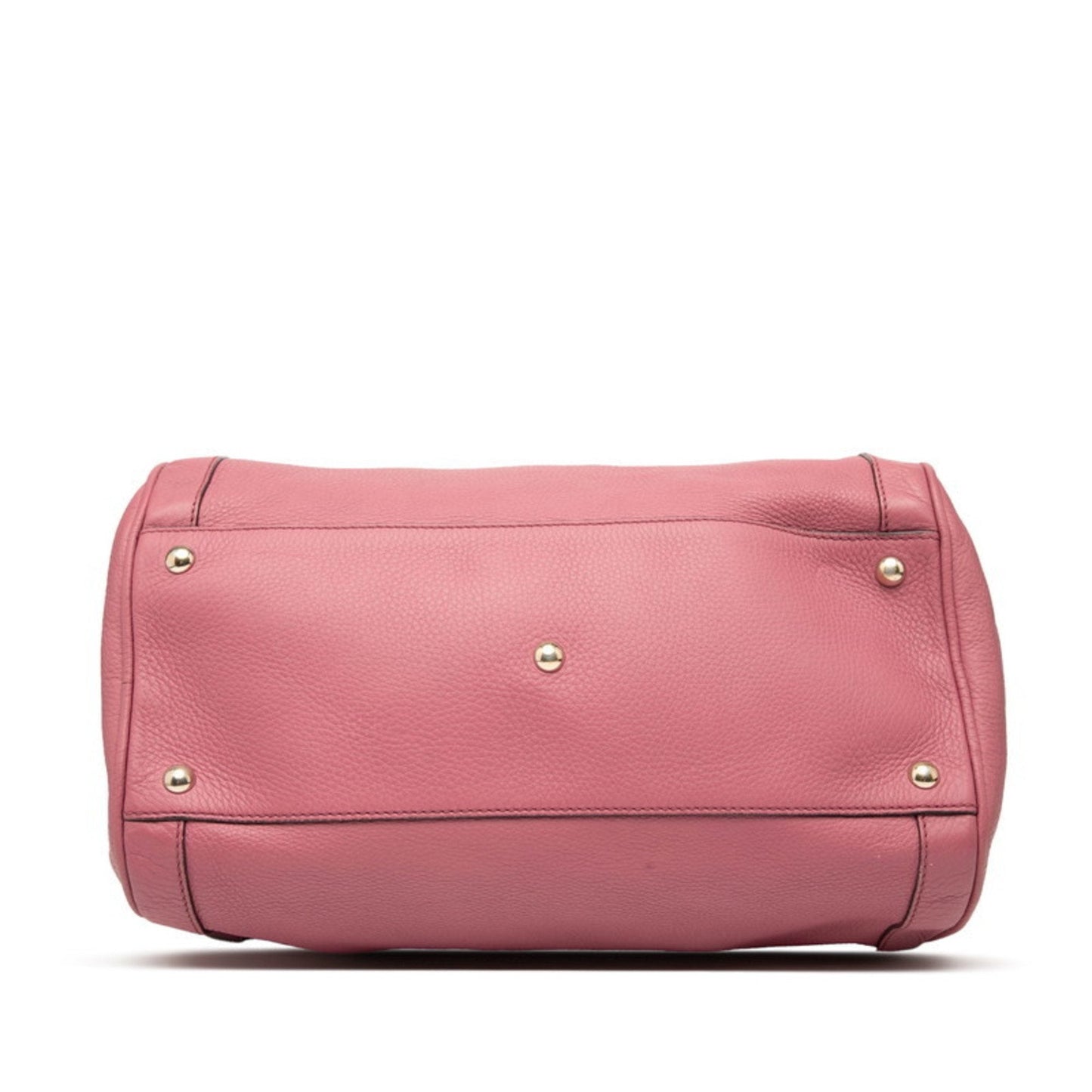 Gucci Pink Leather Boston Bag Handbag ( )