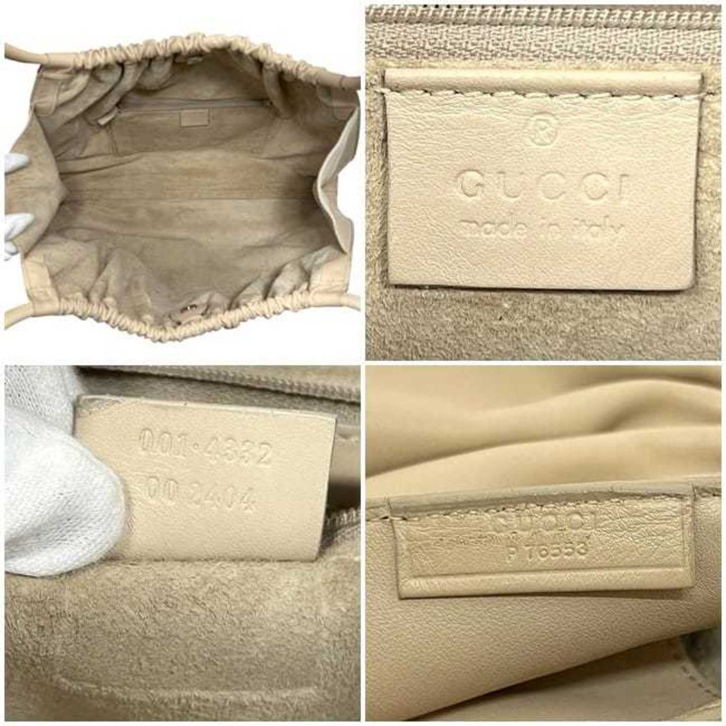 Gucci Beige Leather Tote Bag ( )