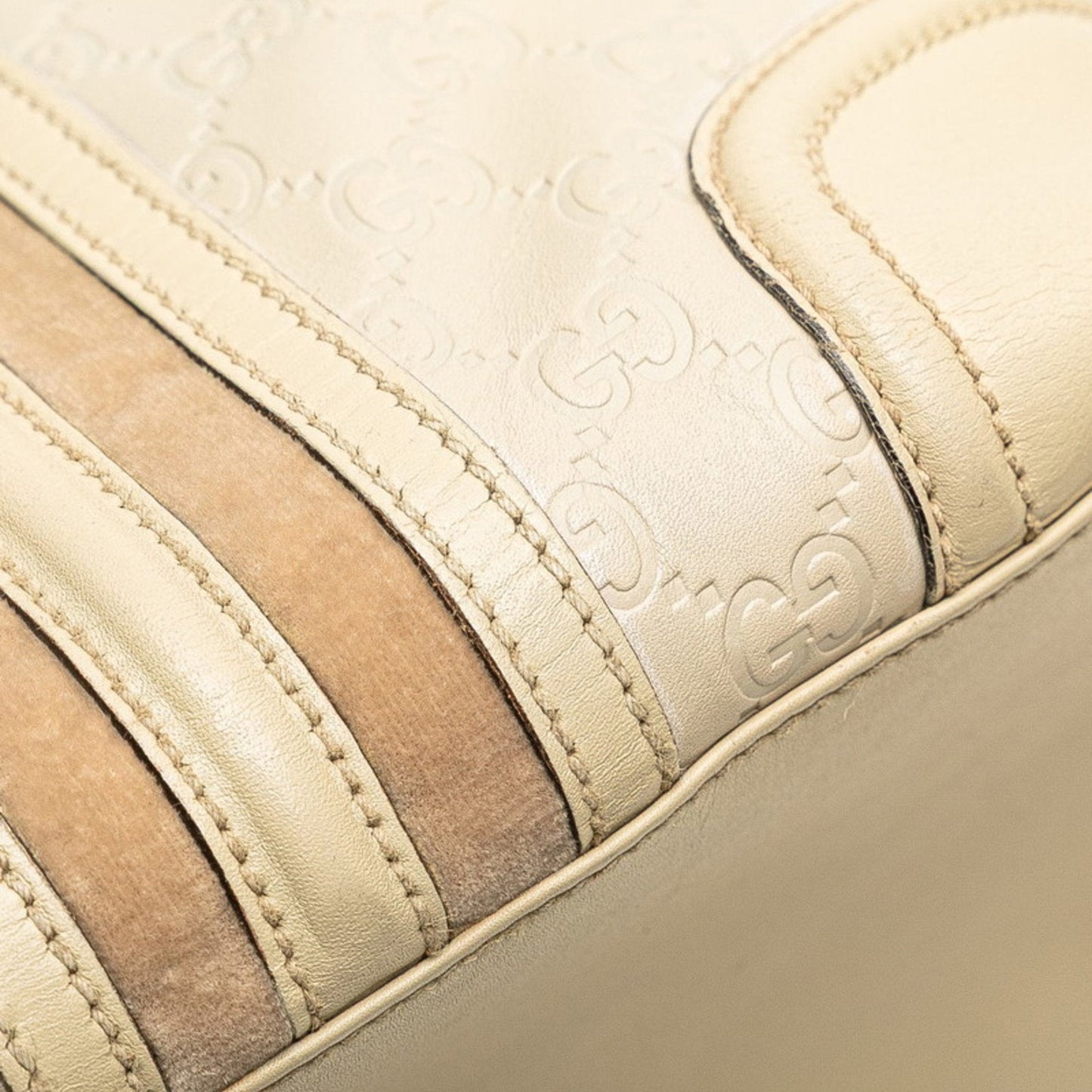 Gucci Guccissima Beige Leather Handbag ( )