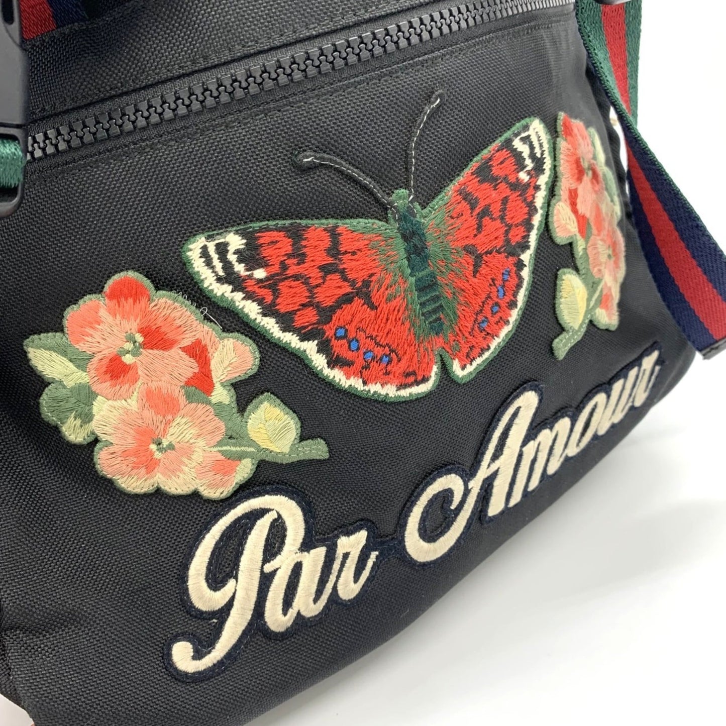 Gucci Black Nylon Backpack ( )