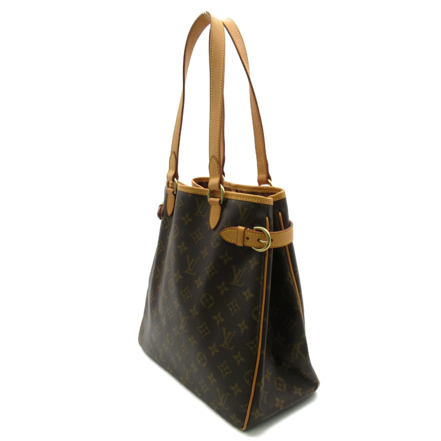 LOUIS VUITTON Batignolles Vertical Tote Bag Brown Monogram PVC coated canvas