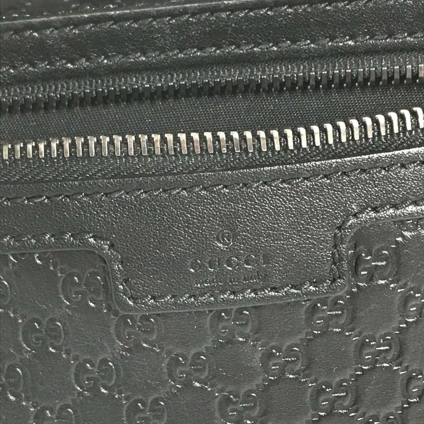 Gucci Guccissima Black Gg Leather Clutch Bag ( )