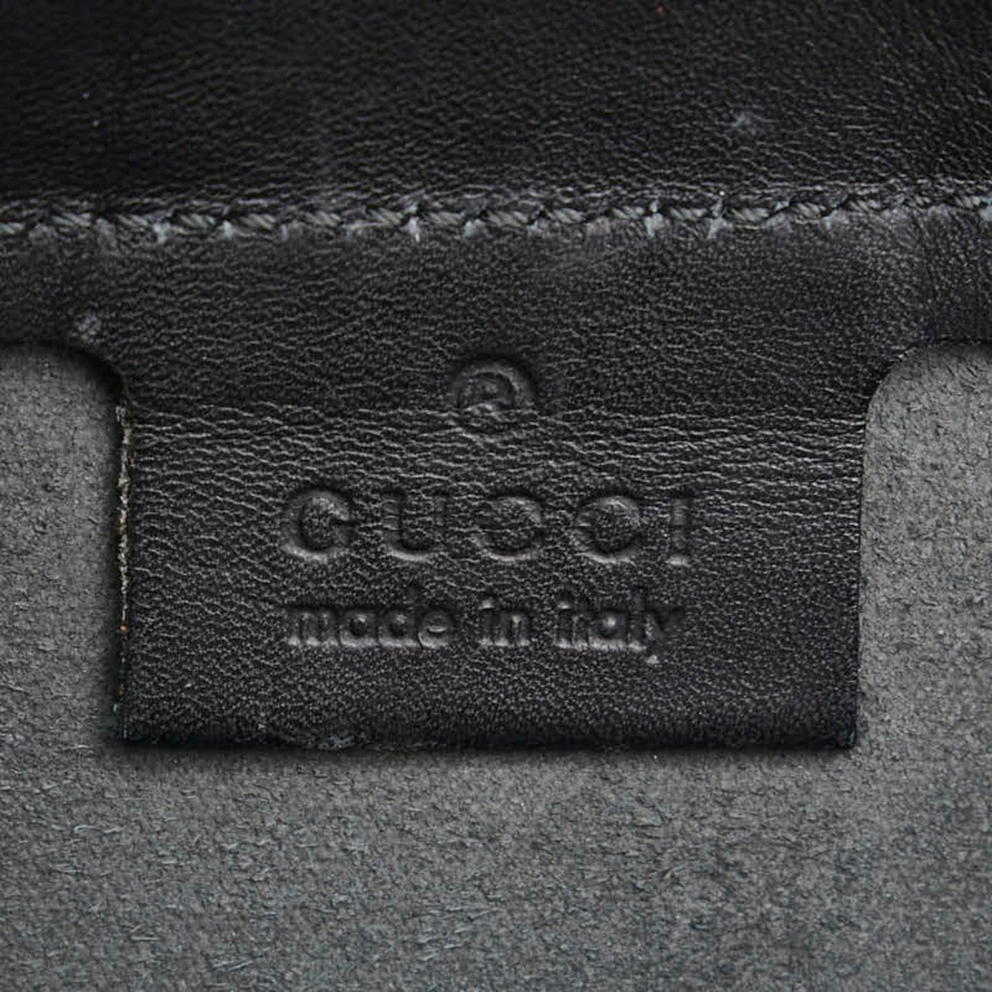Gucci Black Leather Handbag Tote Bag ( )