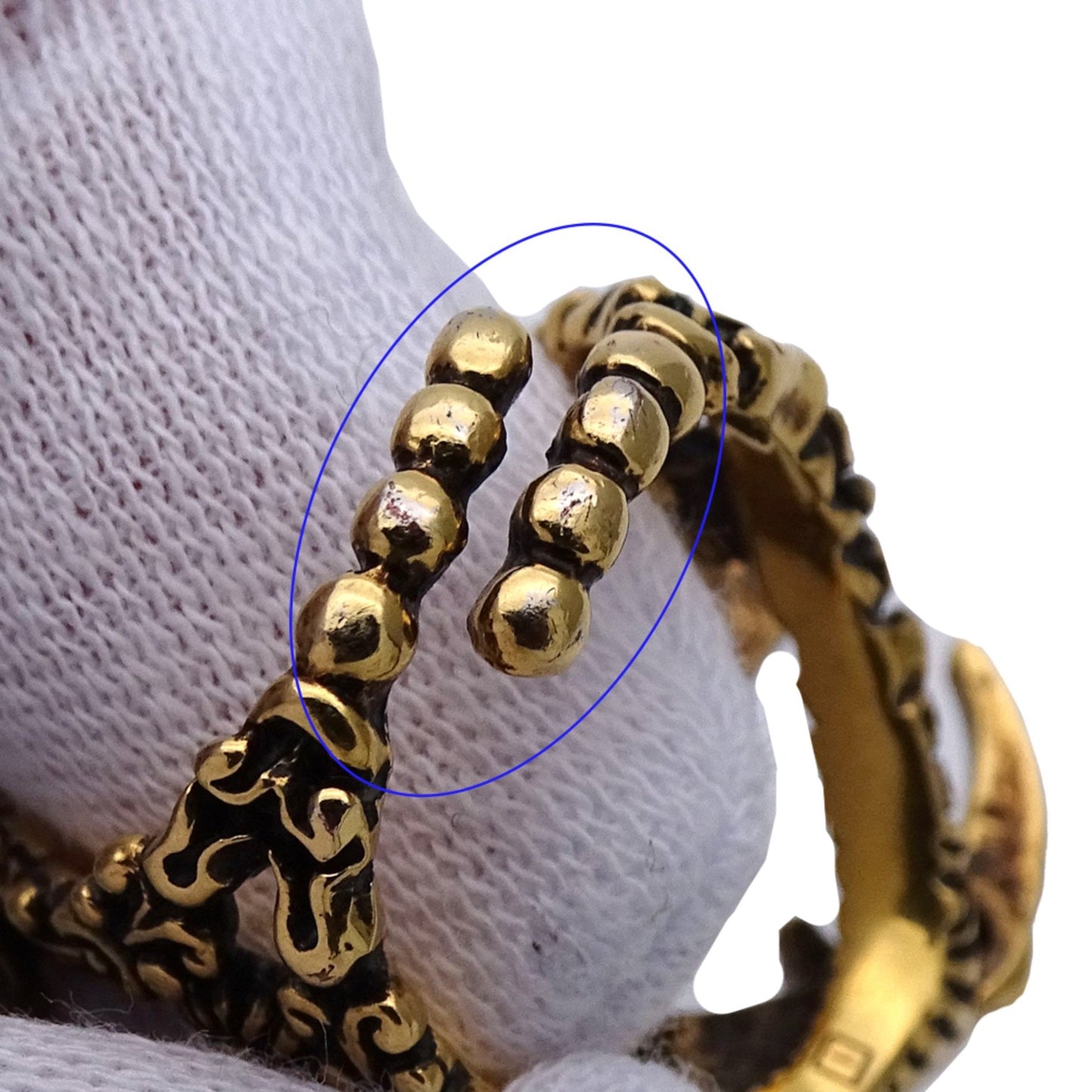 Gucci Gold Multi-Color Metal Band Ring ( )