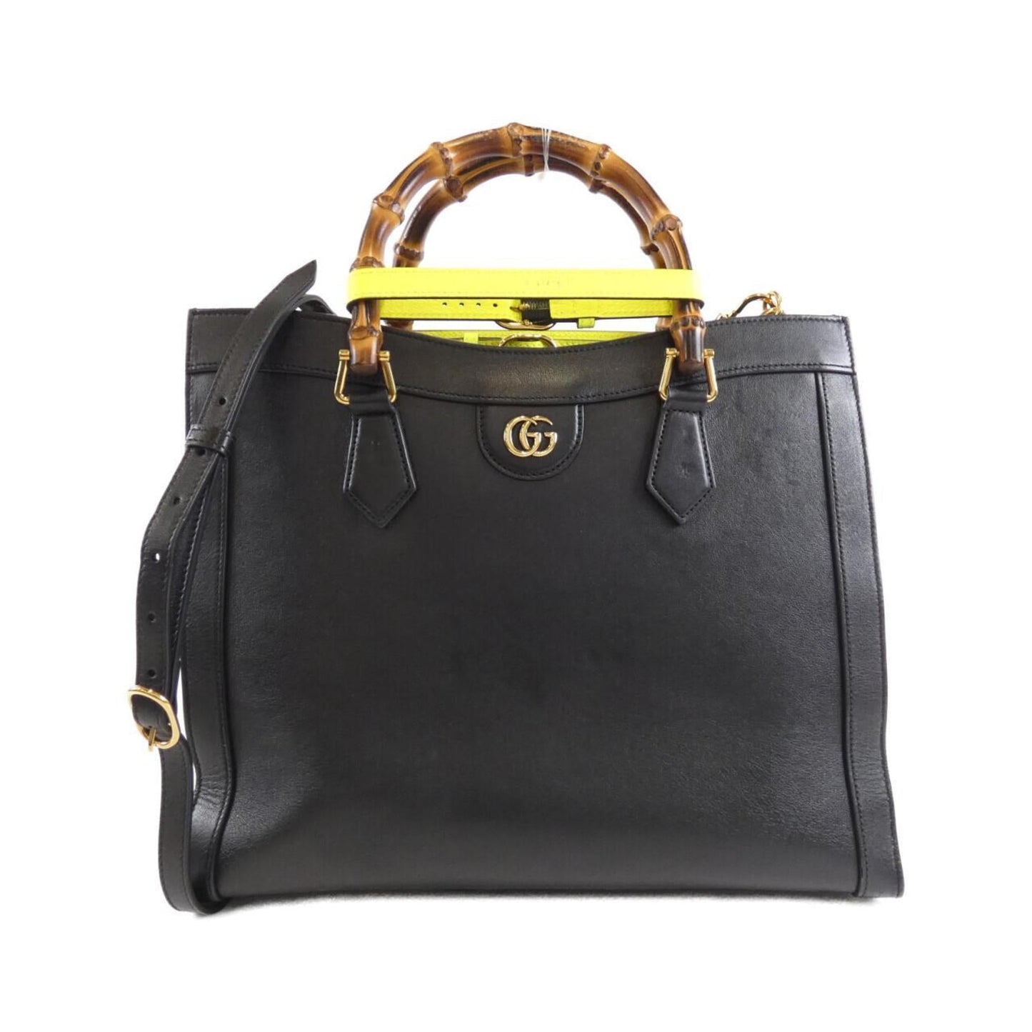 Gucci Black Leather Handbag ( )