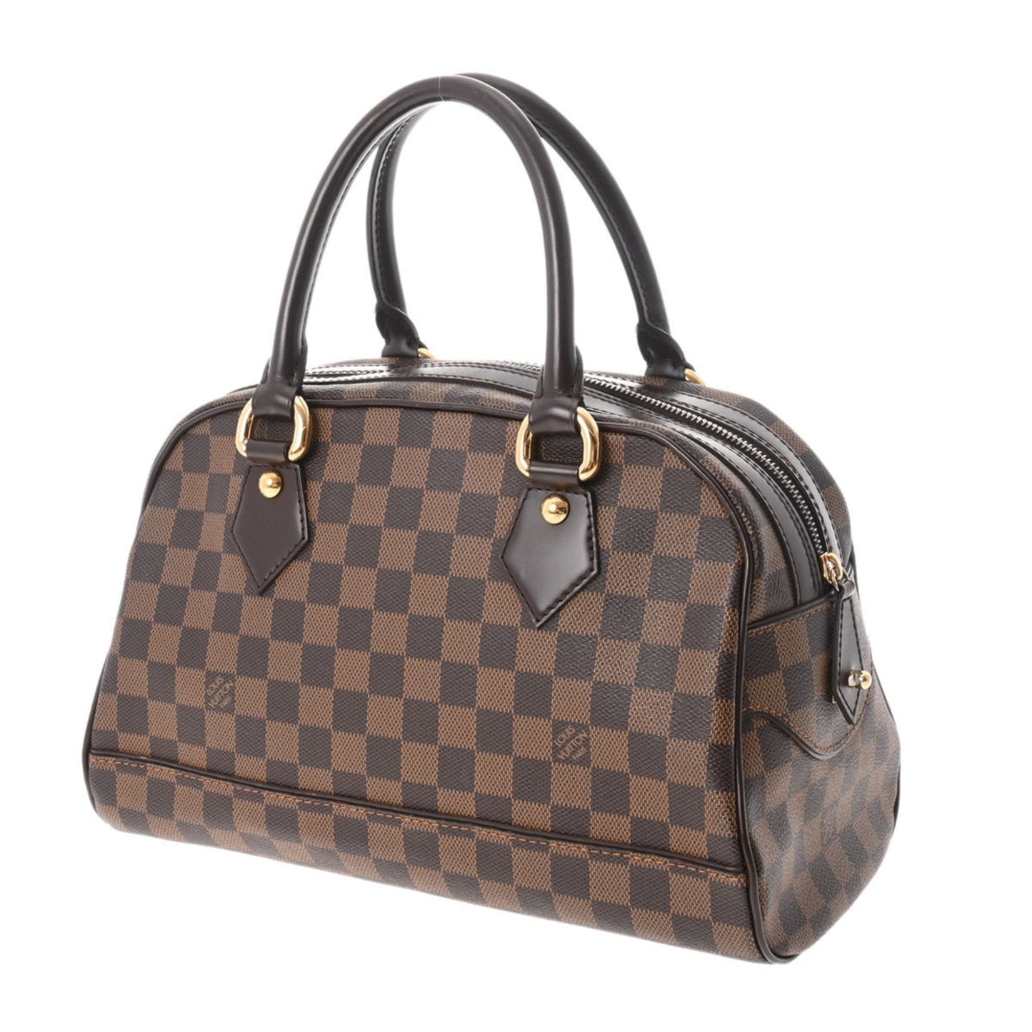 LOUIS VUITTON Damier Duomo Brown N60008 Women's Canvas Handbag