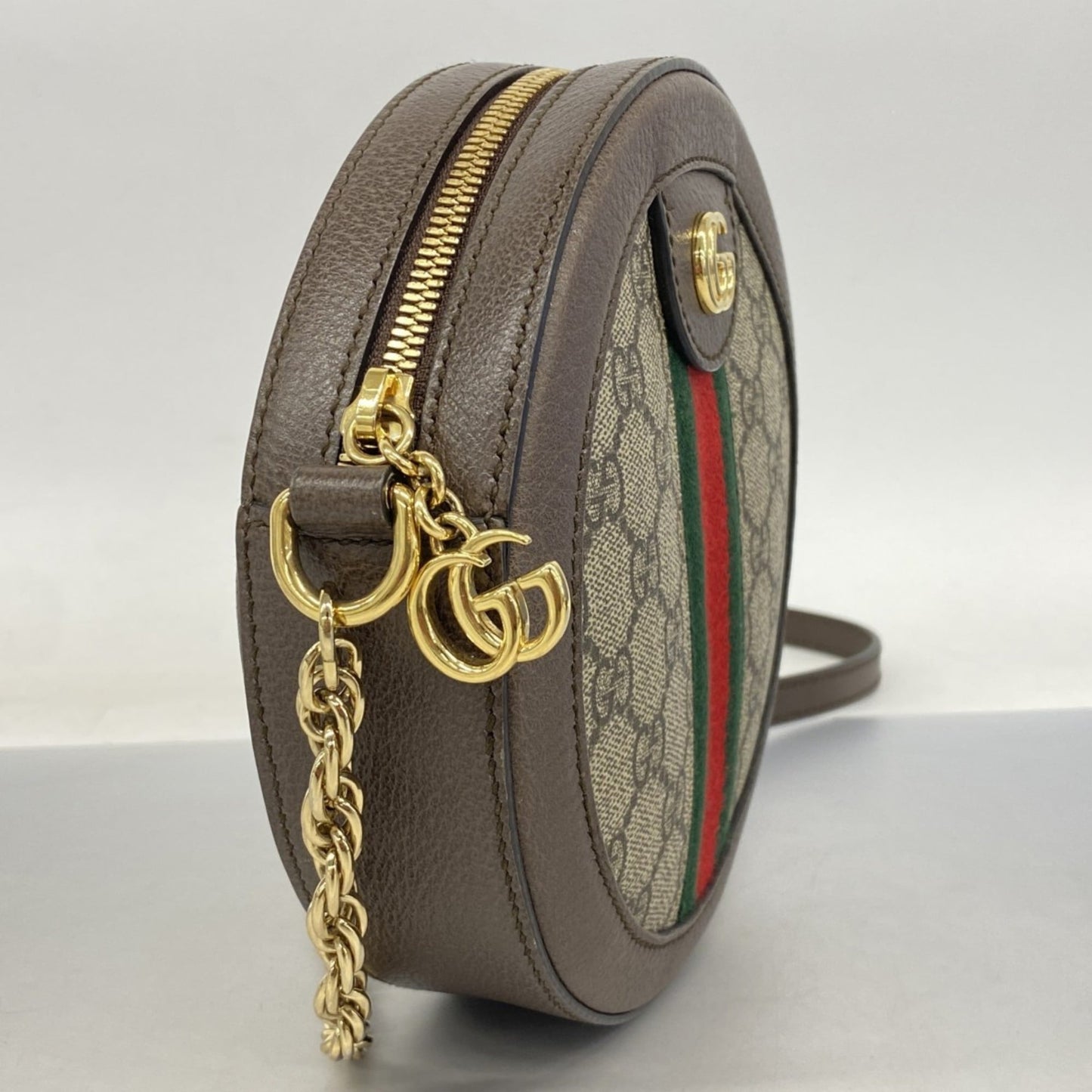 Gucci Brown Pvc Leather Shoulder Bag ( )