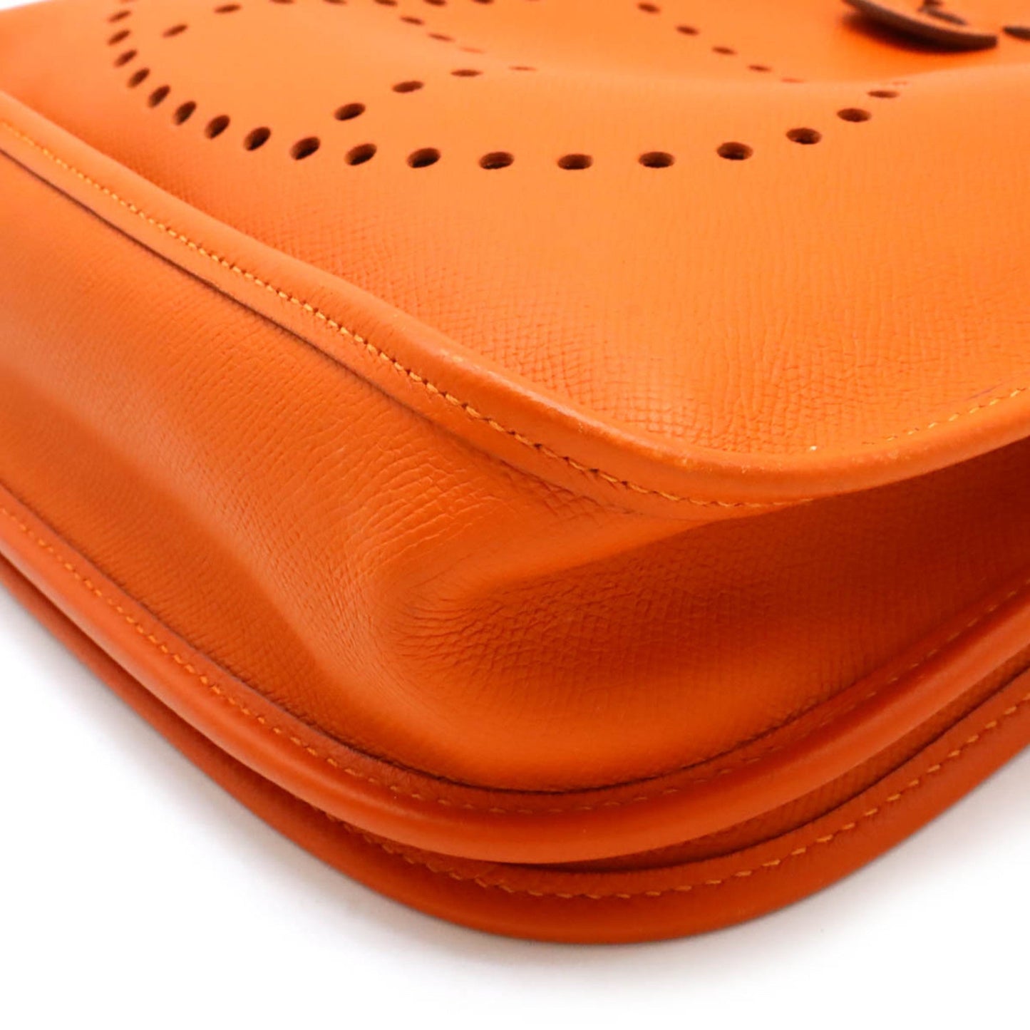 Hermes Evelyne Orange Epsom Leather Shoulder Bag ( )