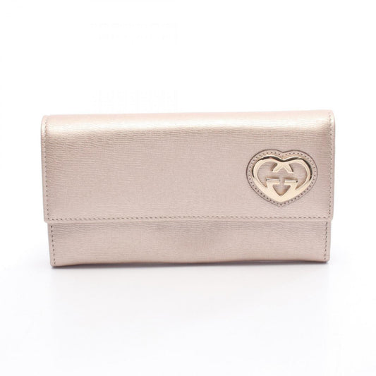 Gucci Pink Leather Long Wallet (Bi-Fold) ( )