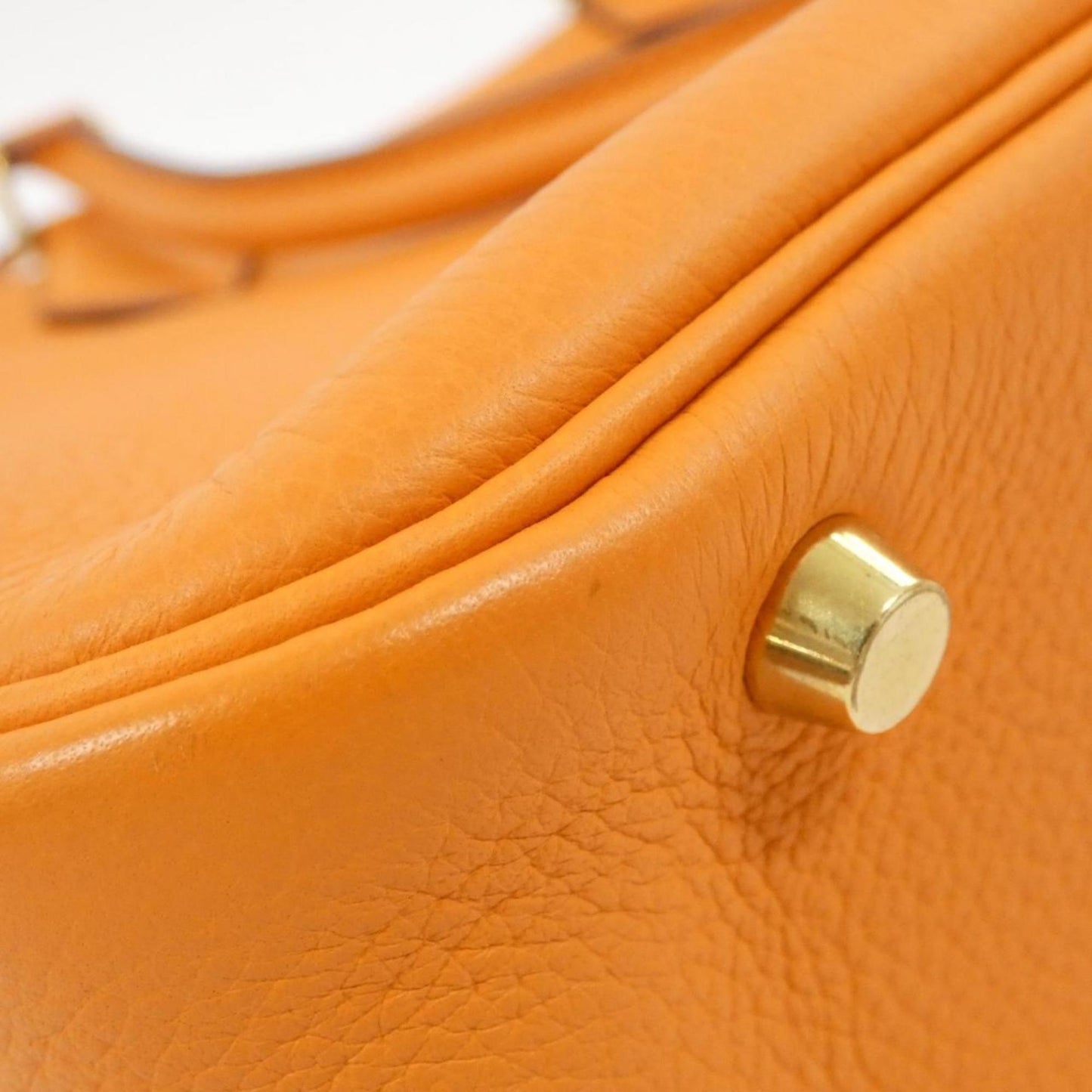 Hermes Orange Togo Leather Handbag ( )
