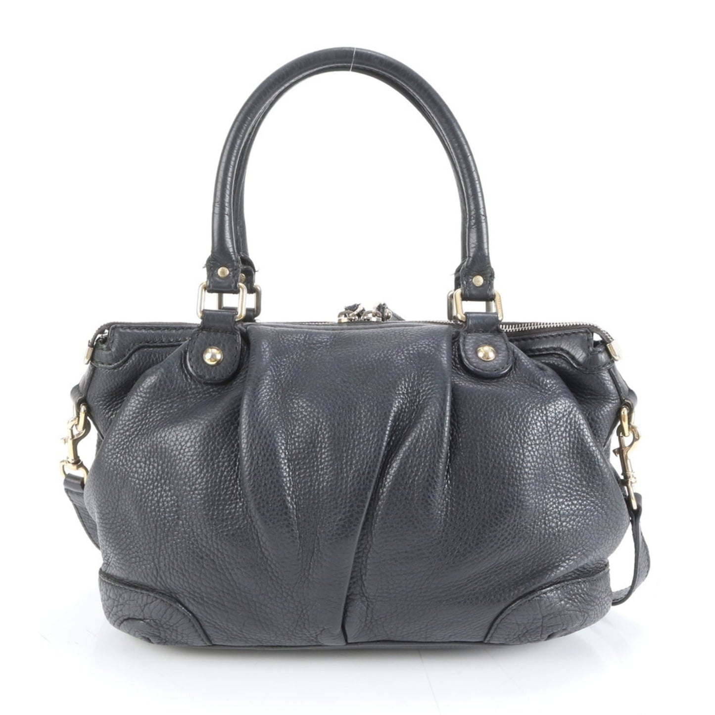 Gucci Black Leather Shoulder Bag ( )