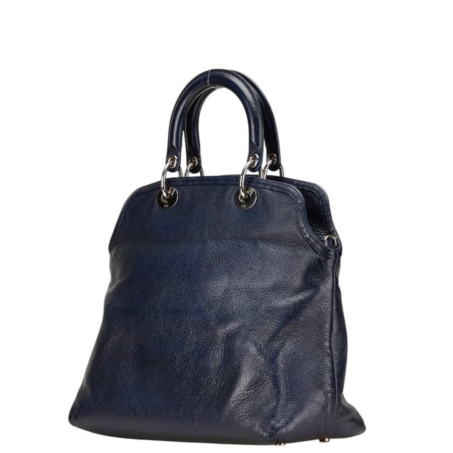 Christian Dior Navy Leather Handbag Shoulder Bag ()