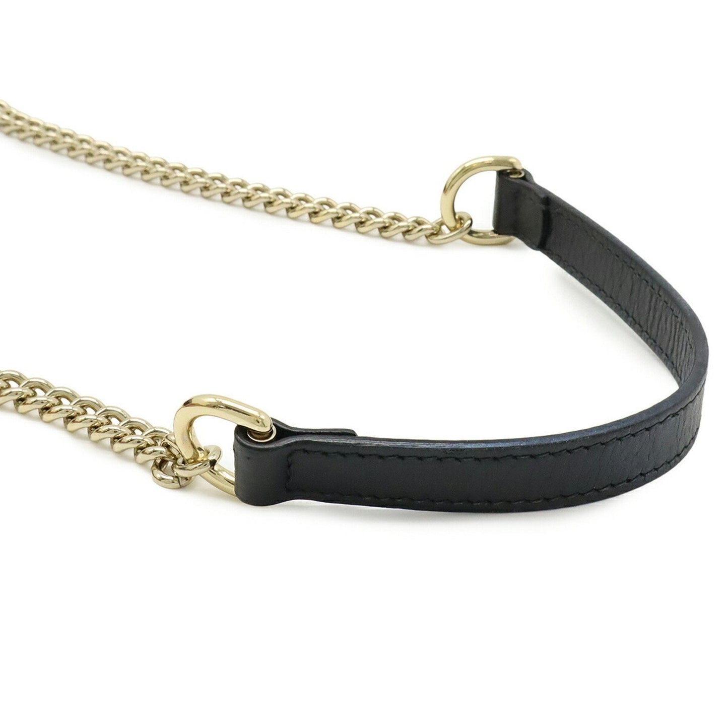 Gucci Black Leather Shoulder Bag ( )