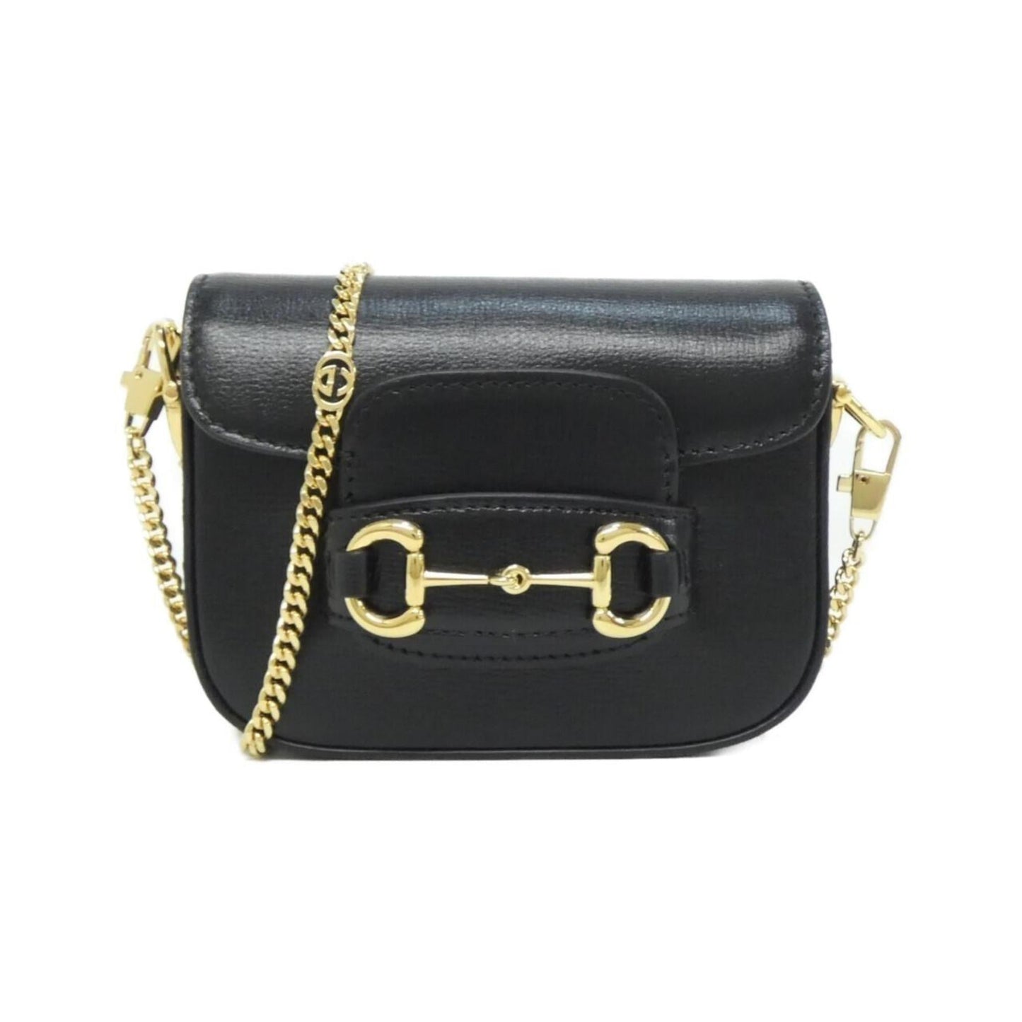 Gucci Black Leather Shoulder Bag ( )