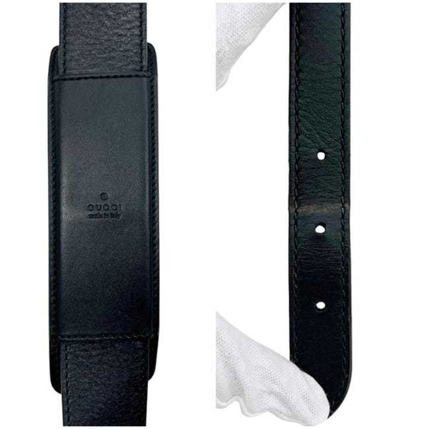 Gucci Black Nylon Leather Shoulder Bag ( )