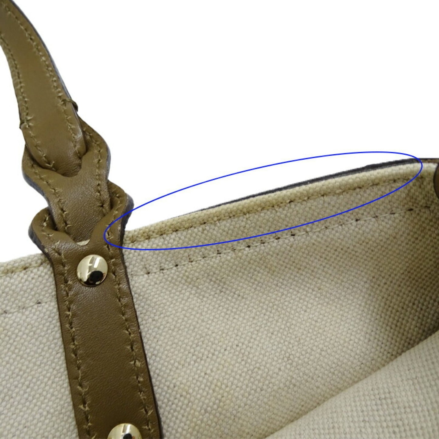 Gucci Diamante Beige Khaki Canvas Tote Bag ( )