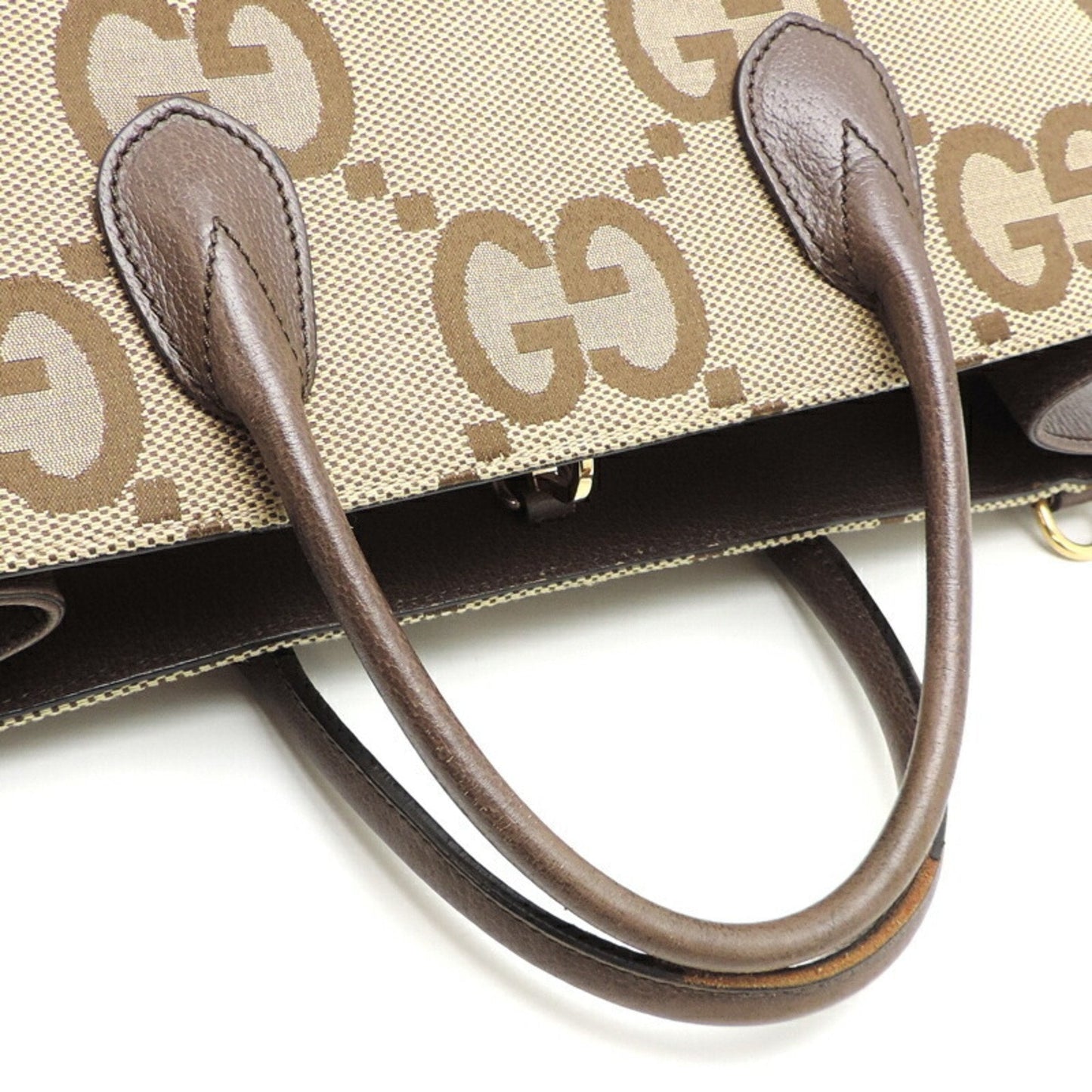 Gucci Beige Leather Tote Bag ( )