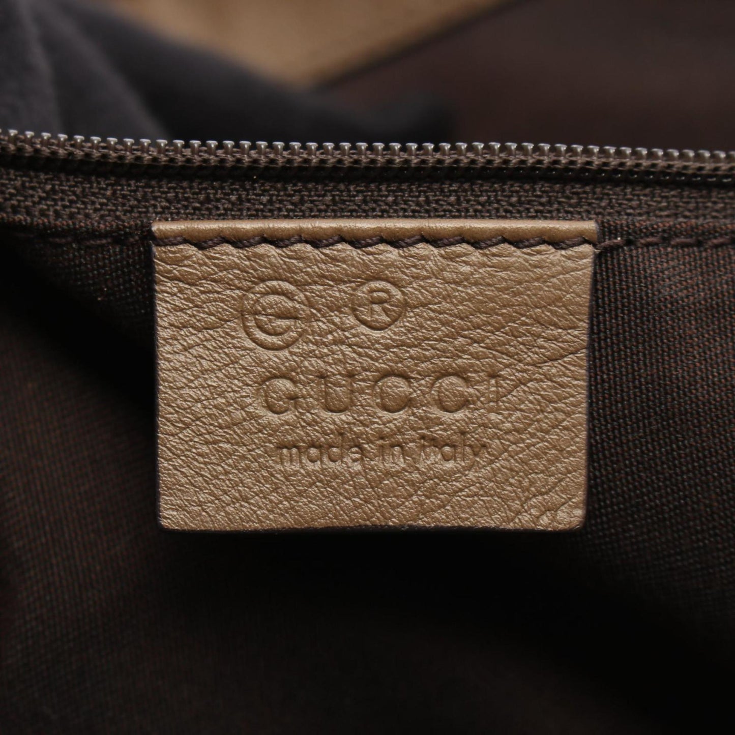 Gucci Brown Leather Tote Bag ( )