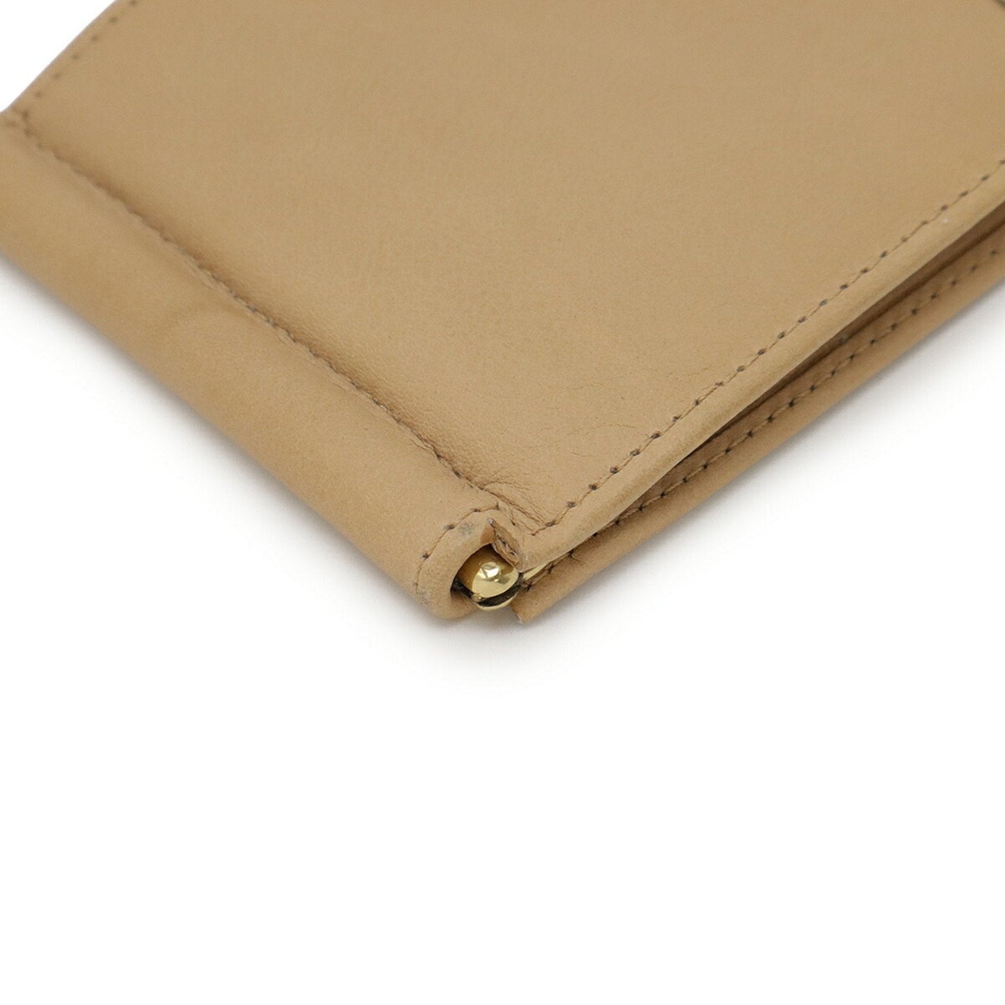 Gucci Beige Leather Money Clip ( )