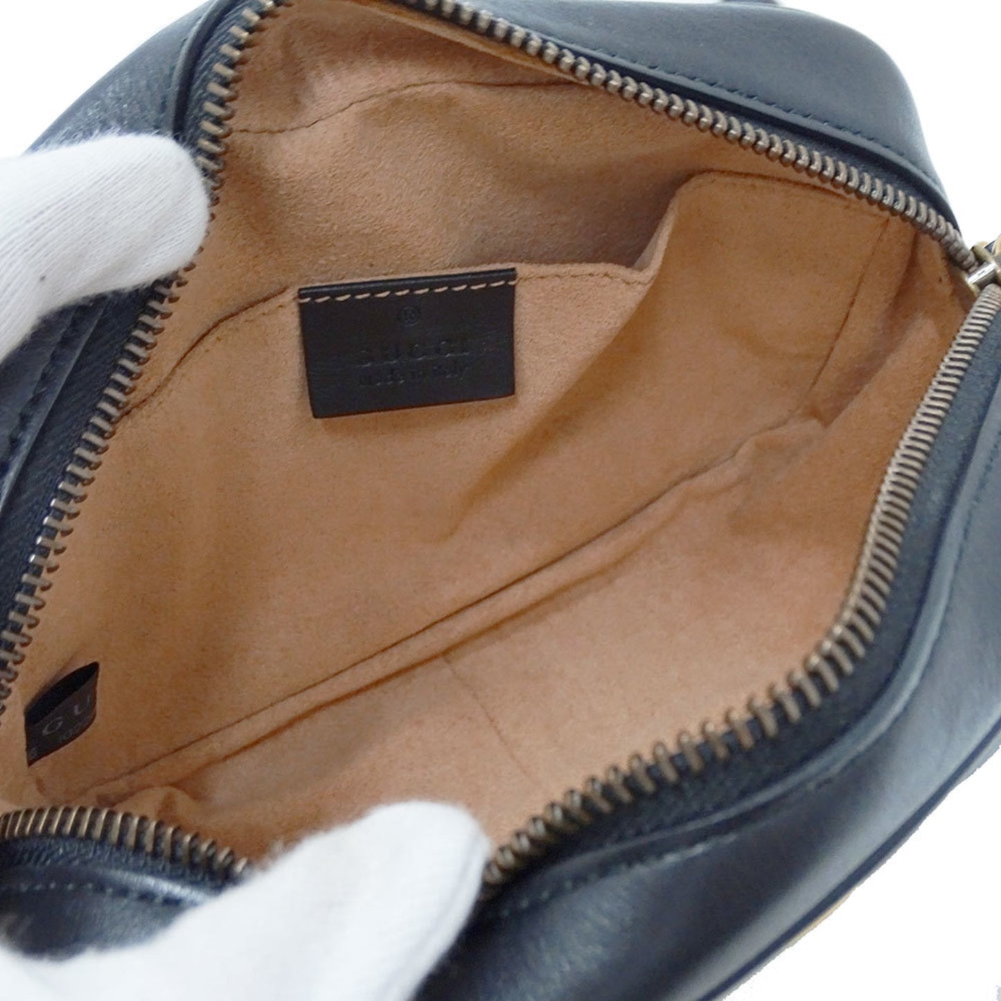 Gucci Black Leather Shoulder Bag ( )