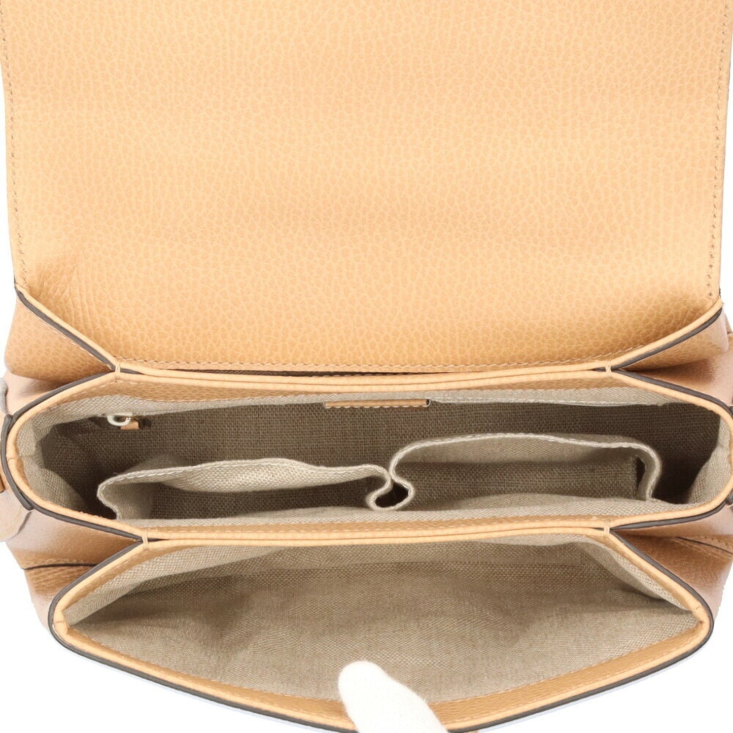Gucci Beige Leather Shoulder Bag ( )