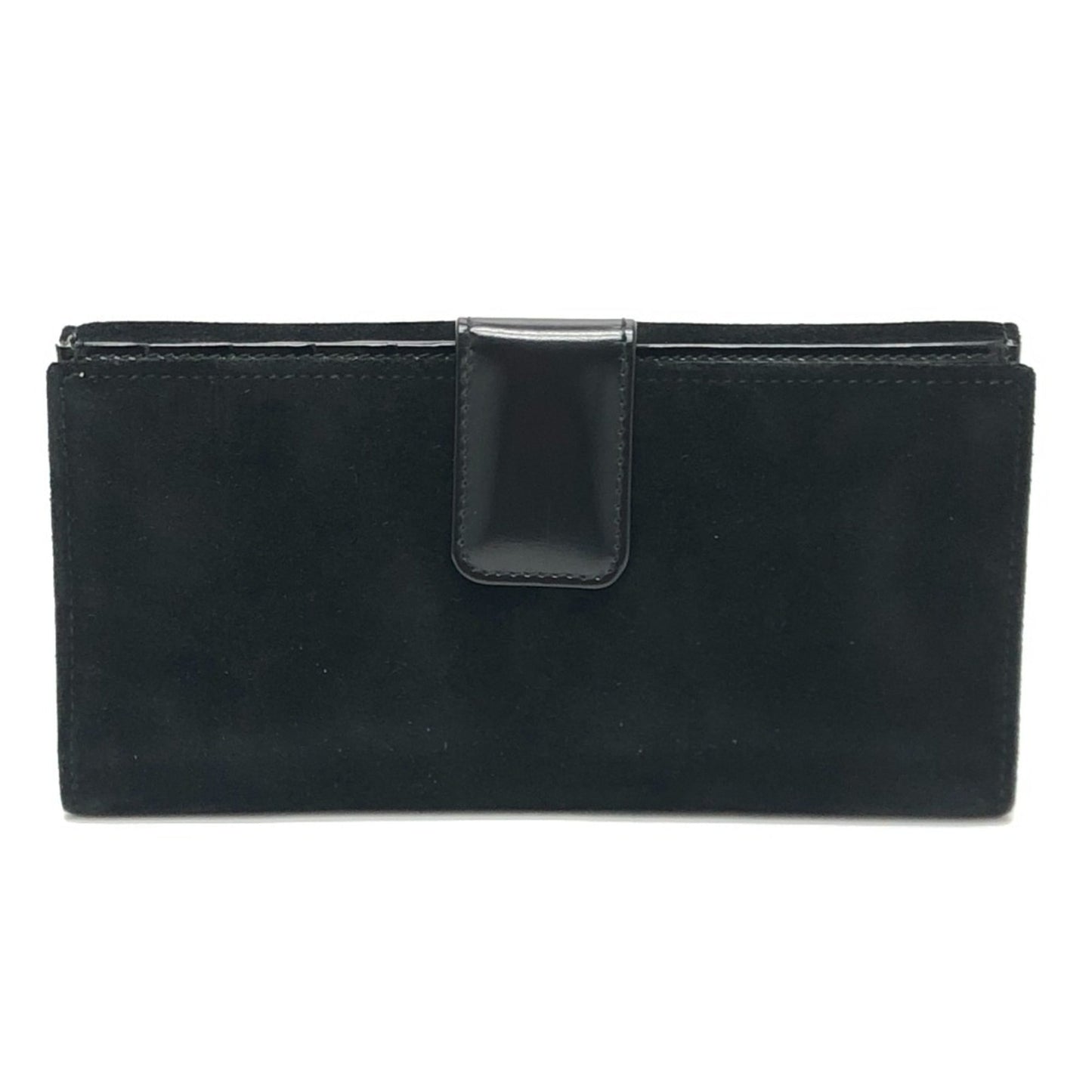 Gucci Black Suede Leather Long Wallet (Bi-Fold) ( )