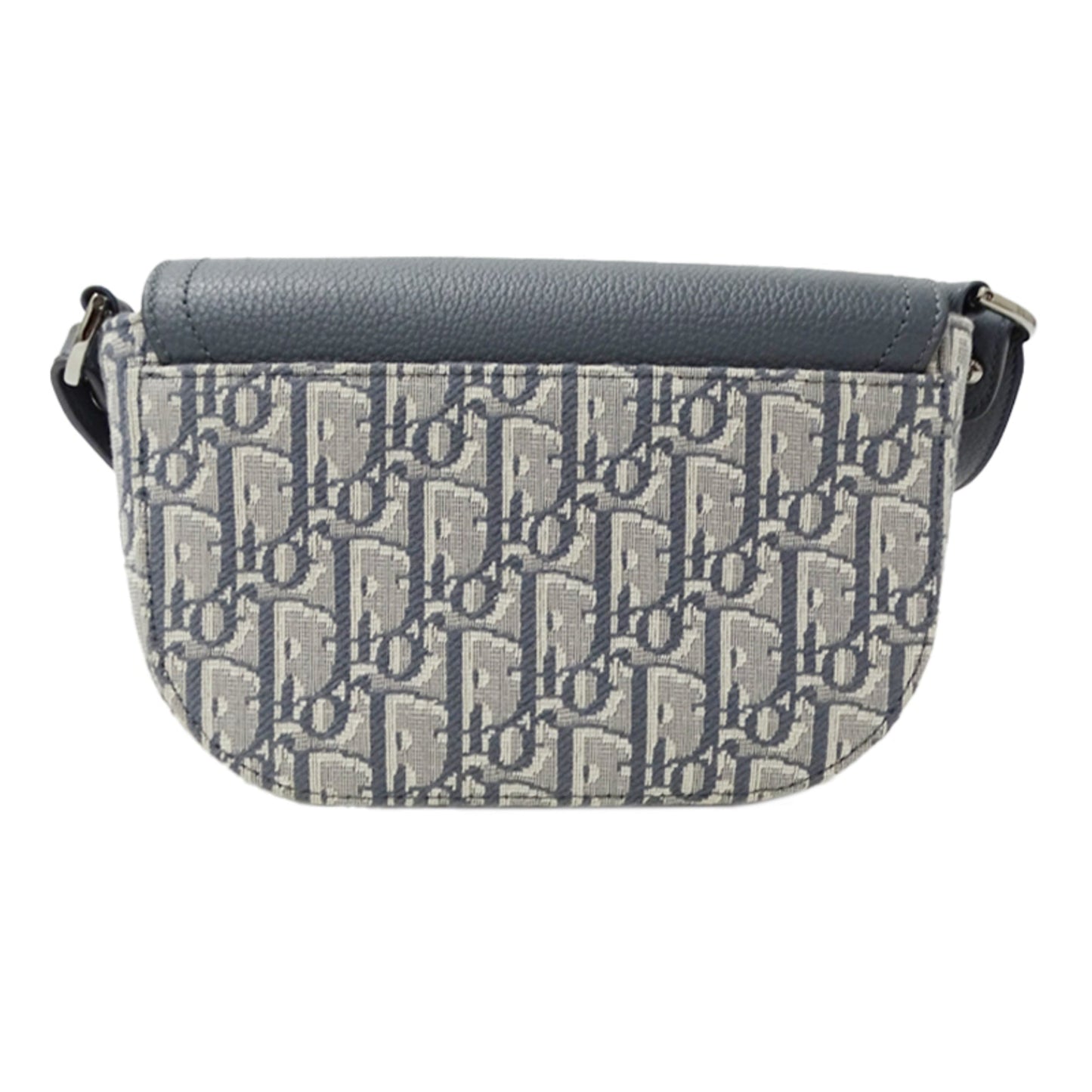 Christian Dior Gray Jacquard Leather Shoulder Bag ()