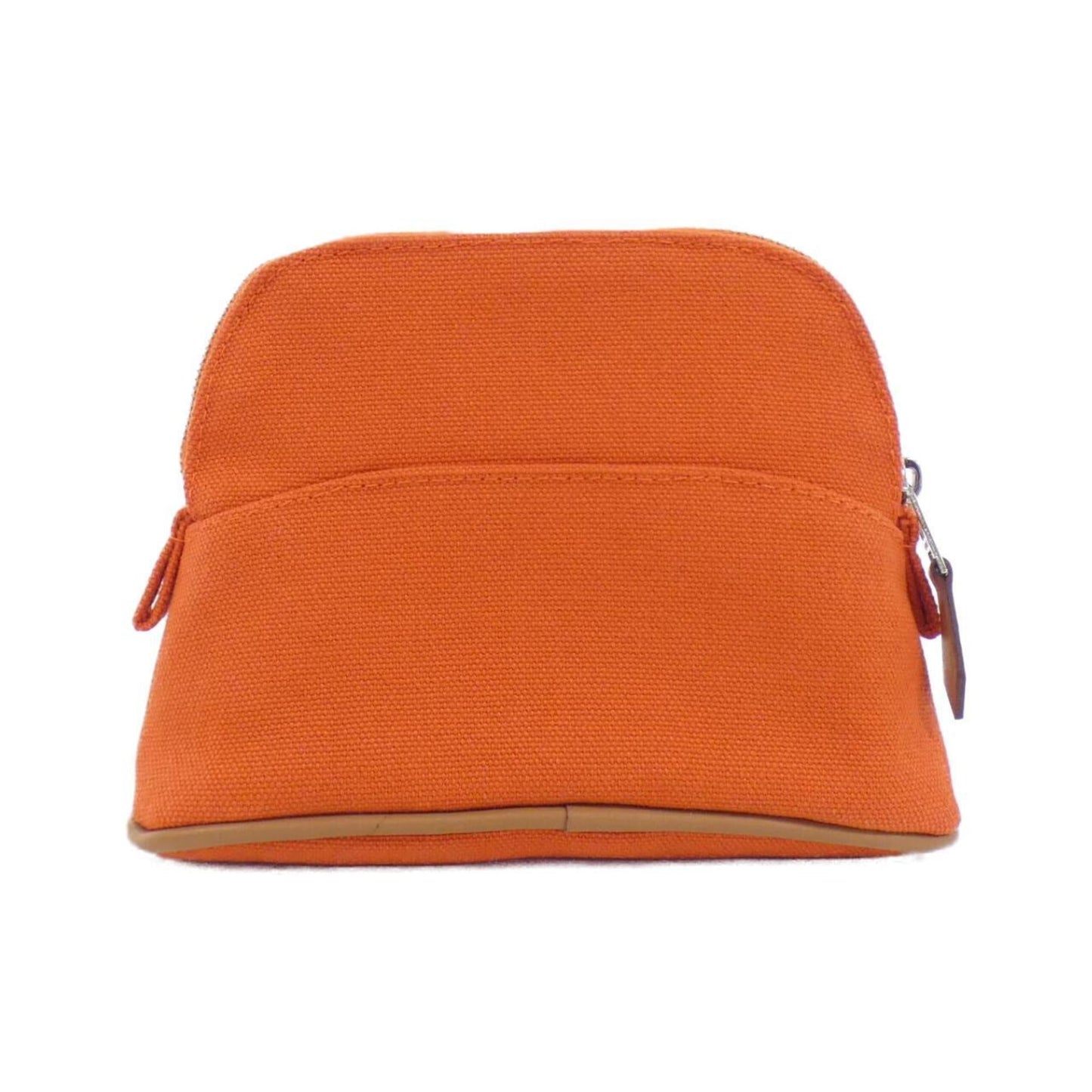 Hermes Orange Canvas Pouch ( )