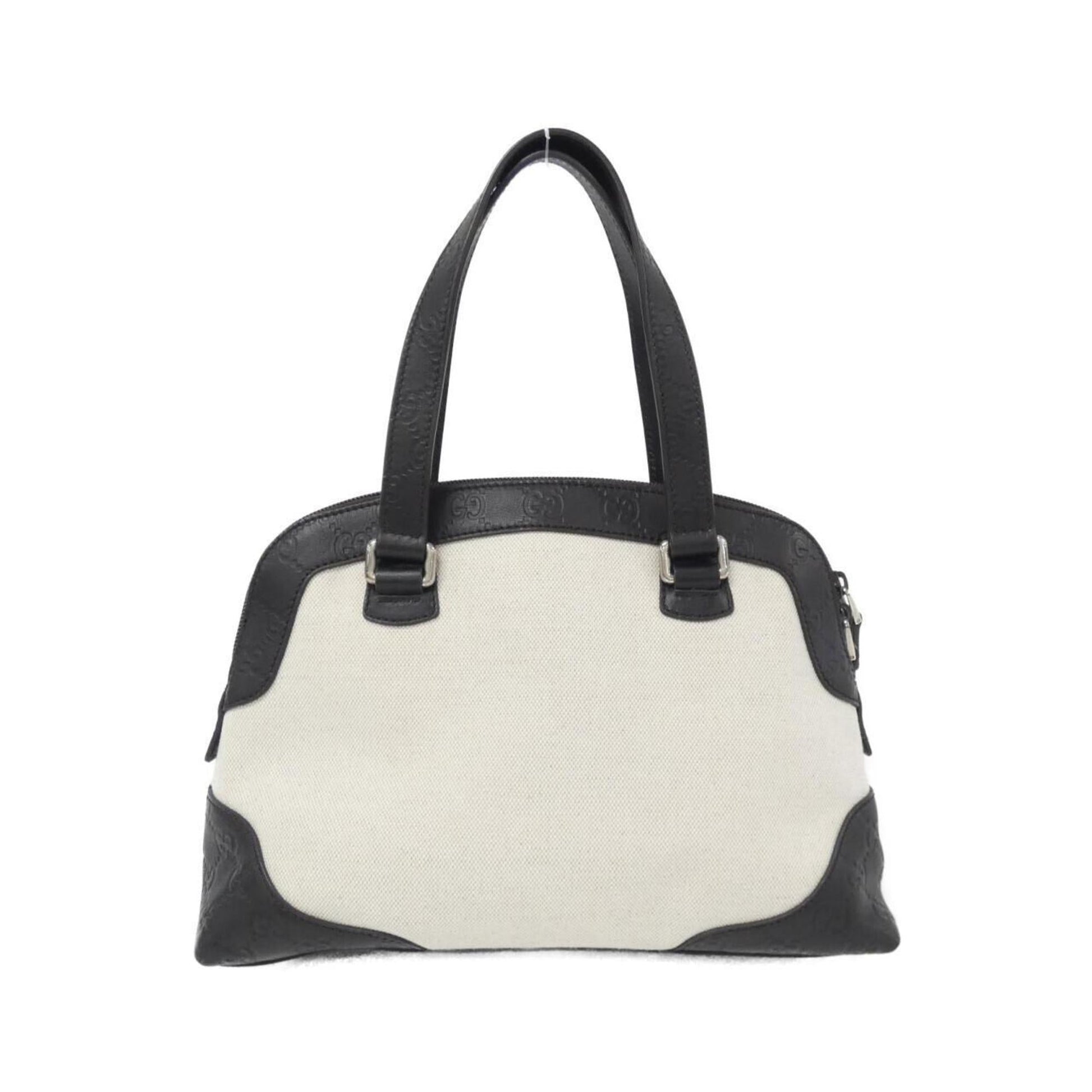 Gucci Leather Canvas Shoulder Bag
