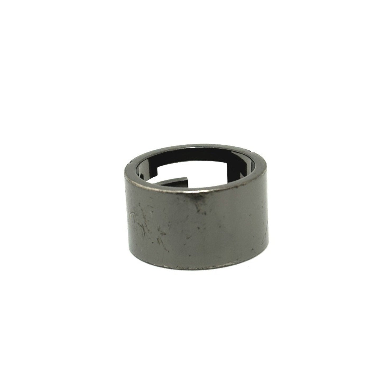 Gucci Black Silver Metal Band Ring ( )