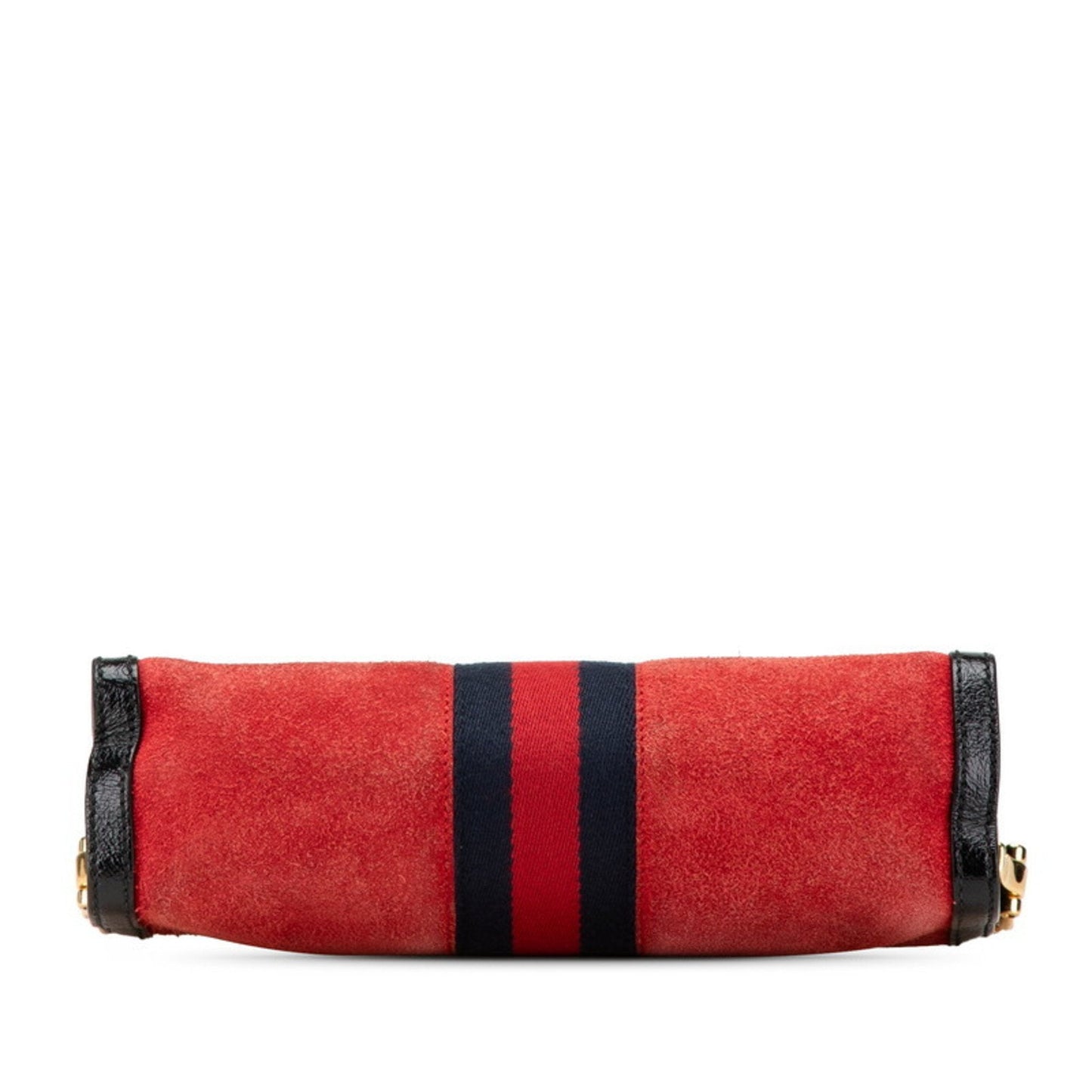 Gucci Black Red Color Leather Shoulder Bag ( )