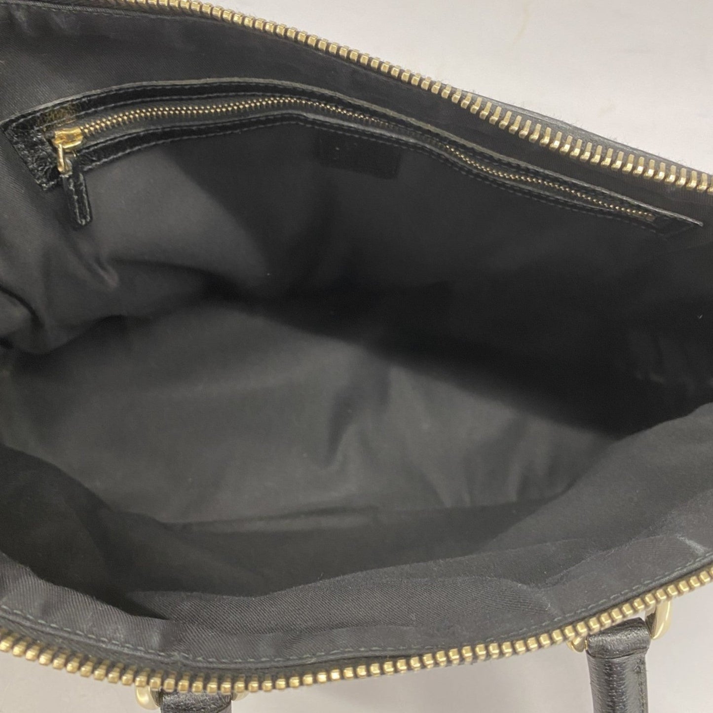 Gucci Leather Canvas Handbag