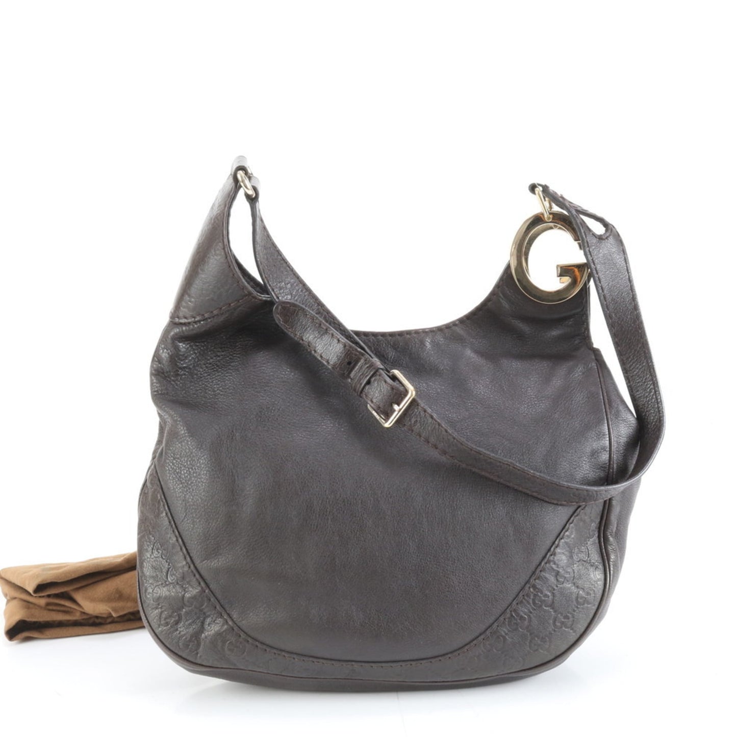 Gucci Brown Leather Shoulder Bag ( )