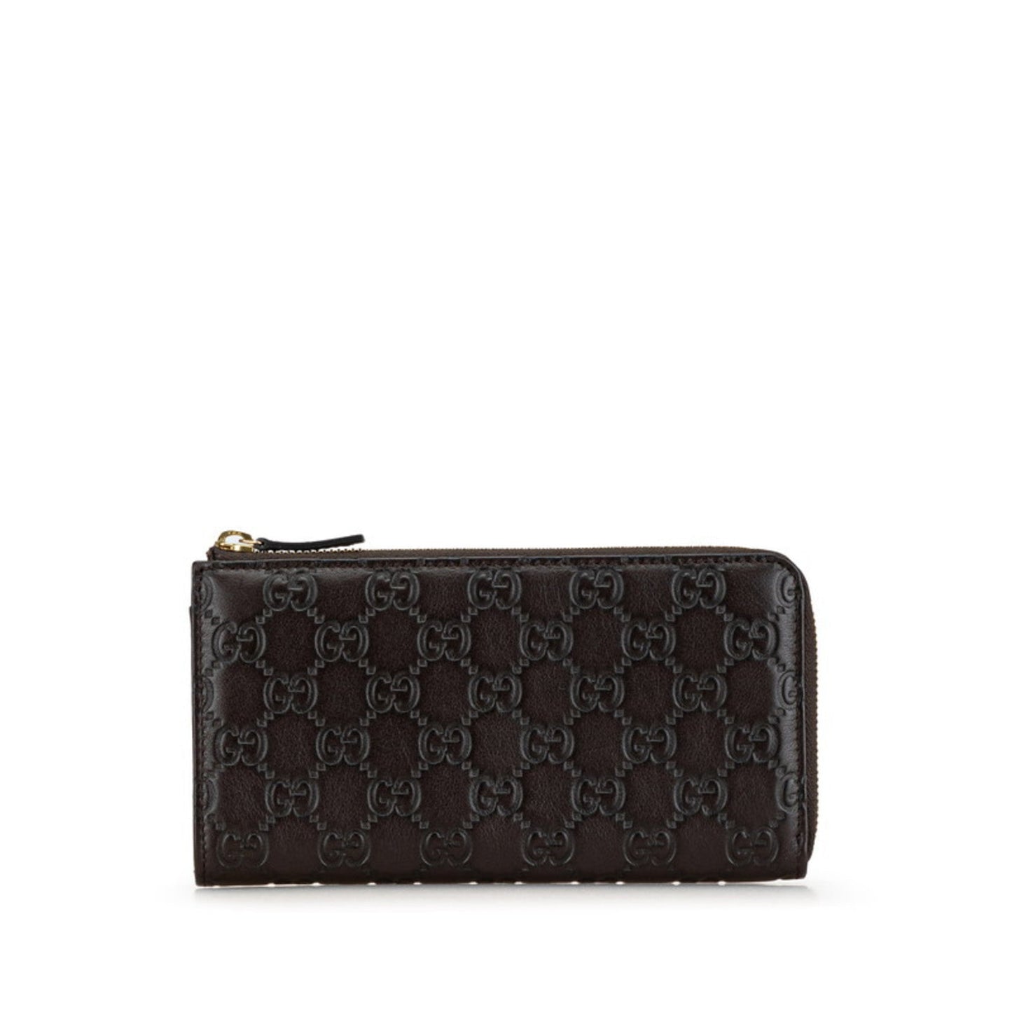 Gucci Brown Leather Long Wallet (Bi-Fold) ( )