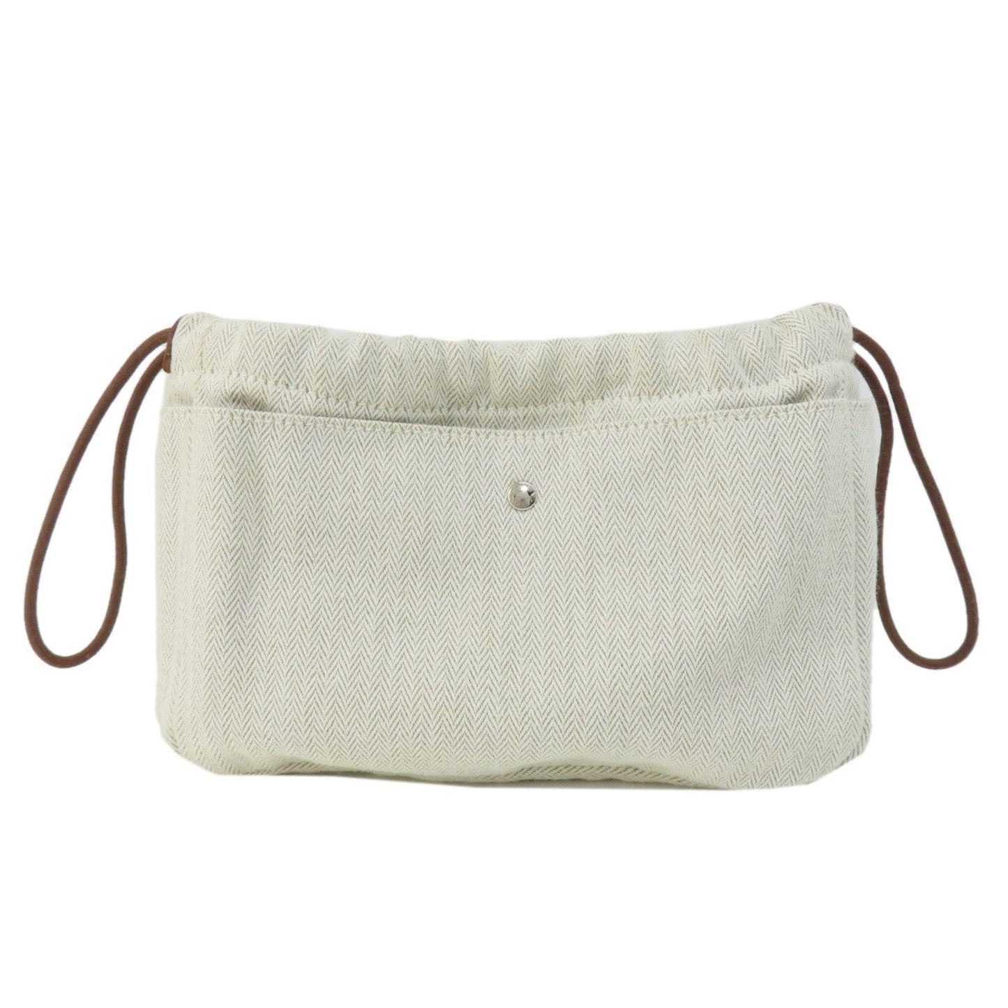 Hermes Natural Toile Chevron Pouch ( )