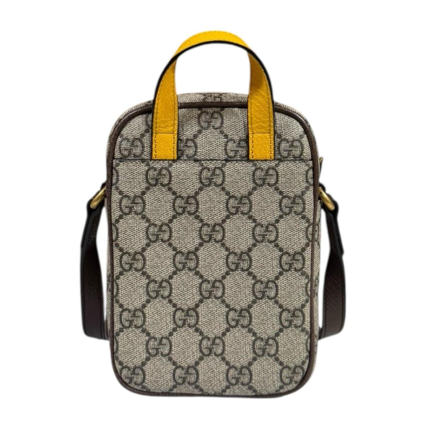 Gucci Beige Brown Yellow Gg Supreme Shoulder Bag ( )