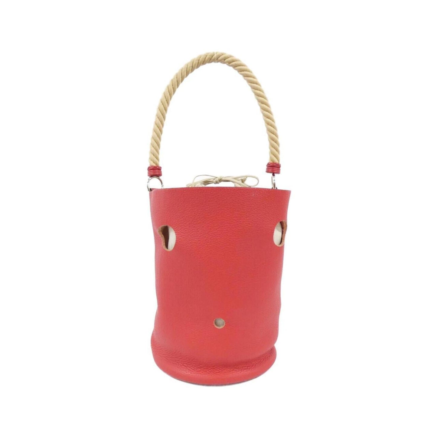 Hermes Rouge Garance Taurillon Clemence Leather Shoulder Bag ( )