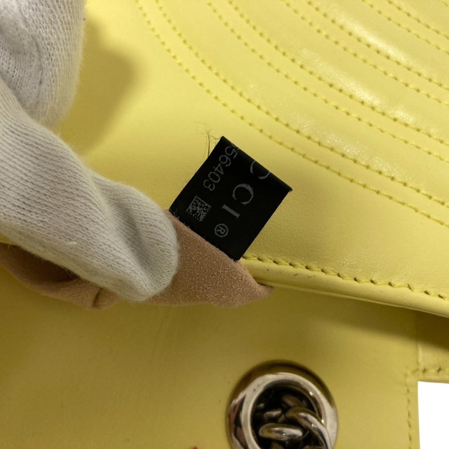 Gucci Yellow Quilting Leather Shoulder Bag ( )