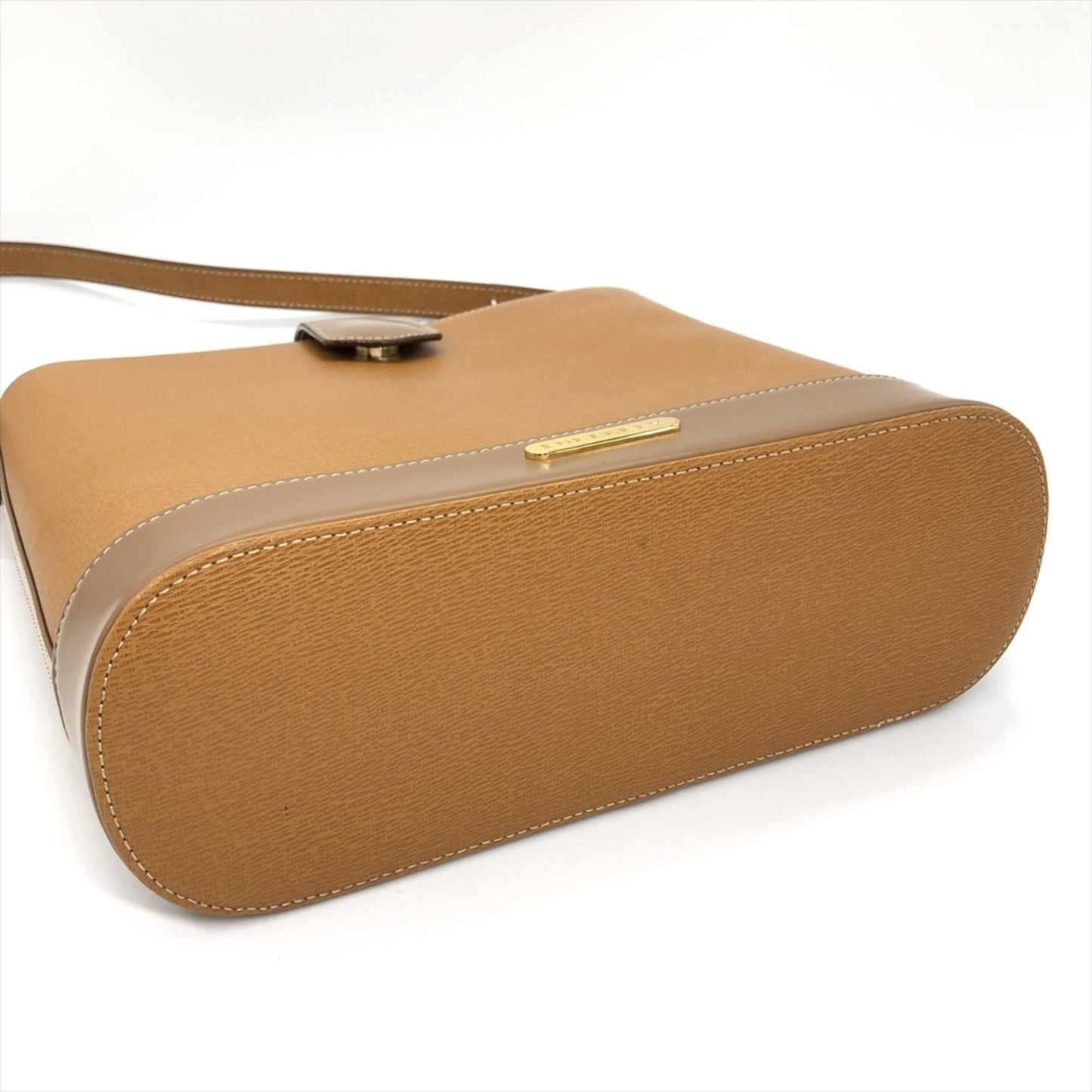 Burberry Brown Leather Shoulder Bag Tote Bag ( )