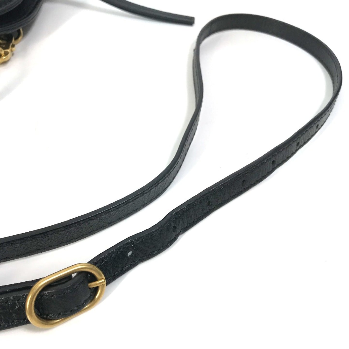 Gucci Black Leather Shoulder Bag ( )