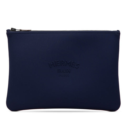 Hermes Navy Polyamide Pouch ( )