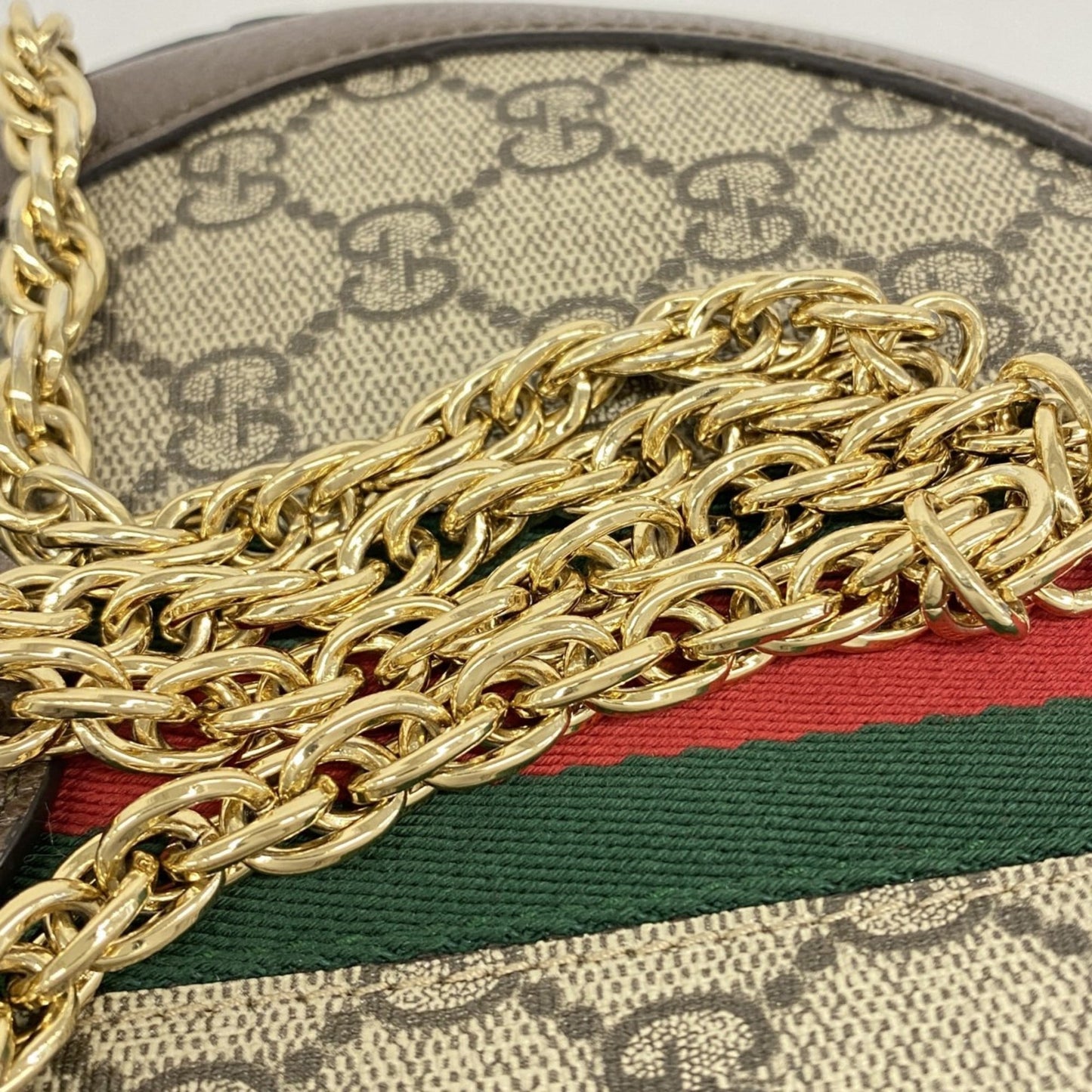 Gucci Brown Pvc Leather Shoulder Bag ( )