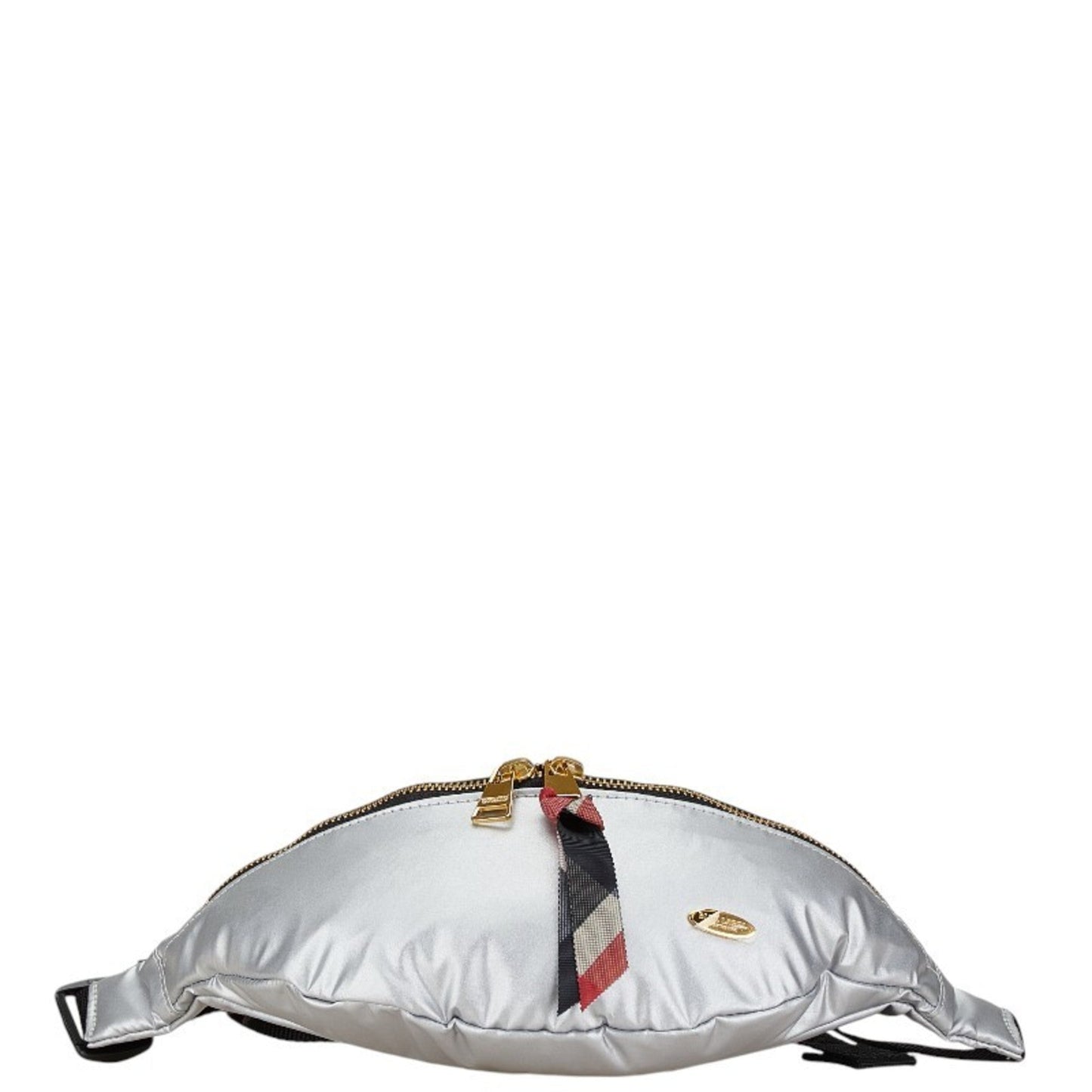 Burberry Blue Label Silver Nylon Fanny Pack Sling Bag ( )