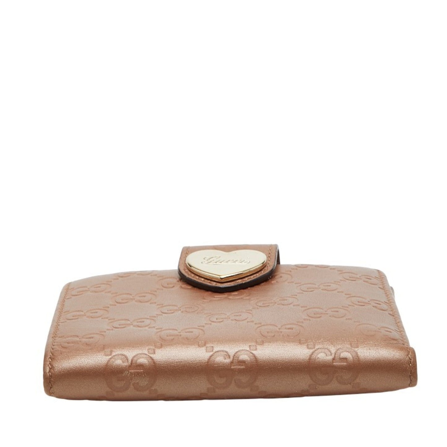 Gucci Beige Brown Canvas Leather Wallet (Bi-Fold) ( )