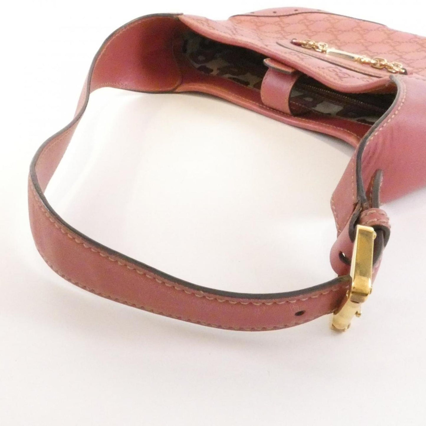 Gucci Pink Leather Shoulder Bag ( )