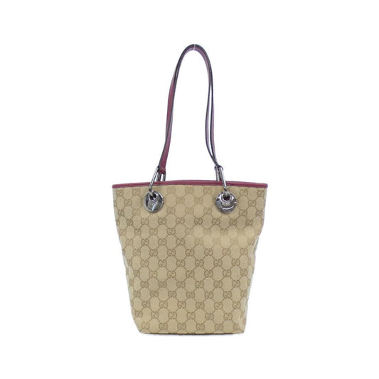 Gucci Leather Canvas Handbag