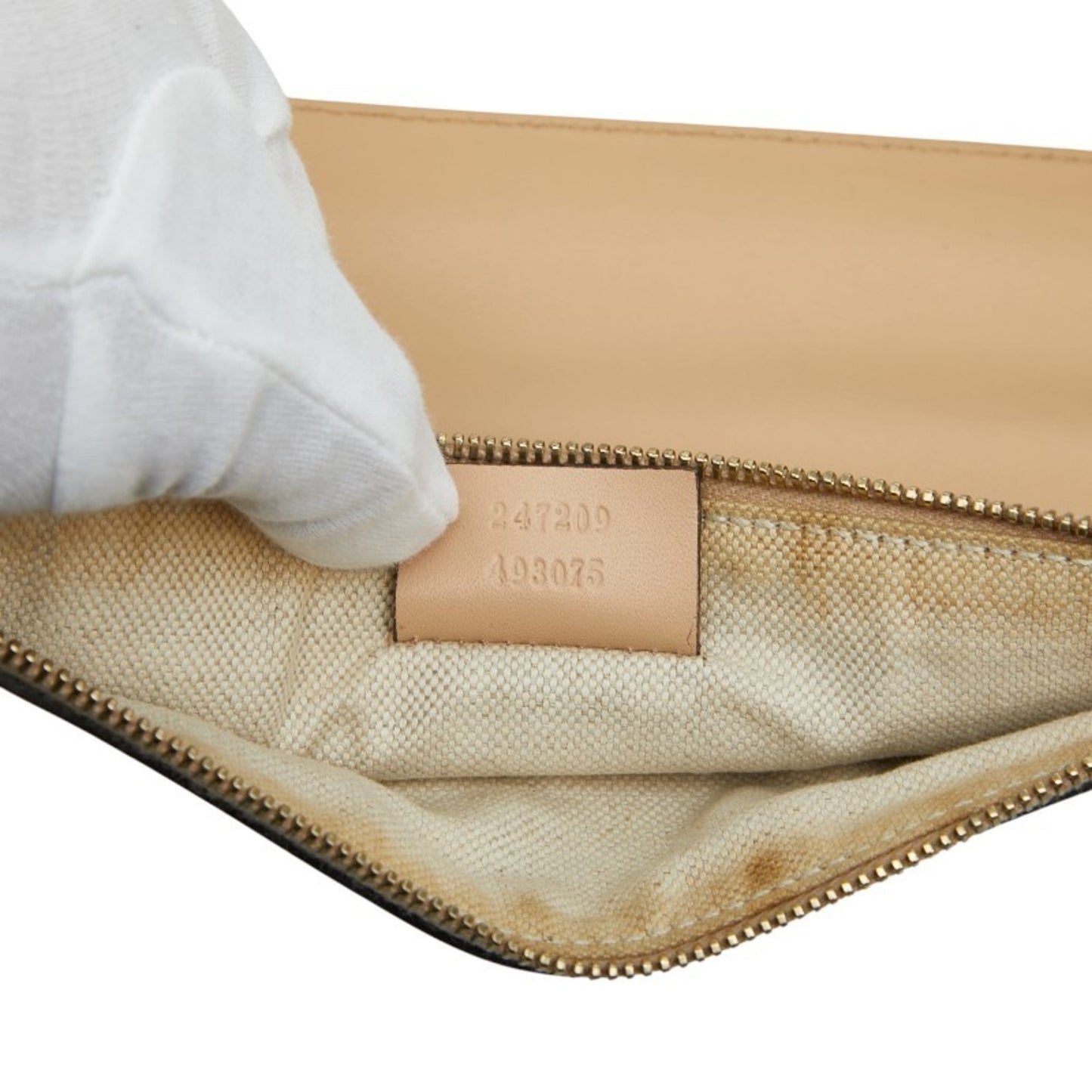 Gucci Gg Canvas Beige Brown Gg Canvas Leather Tote Bag ( )