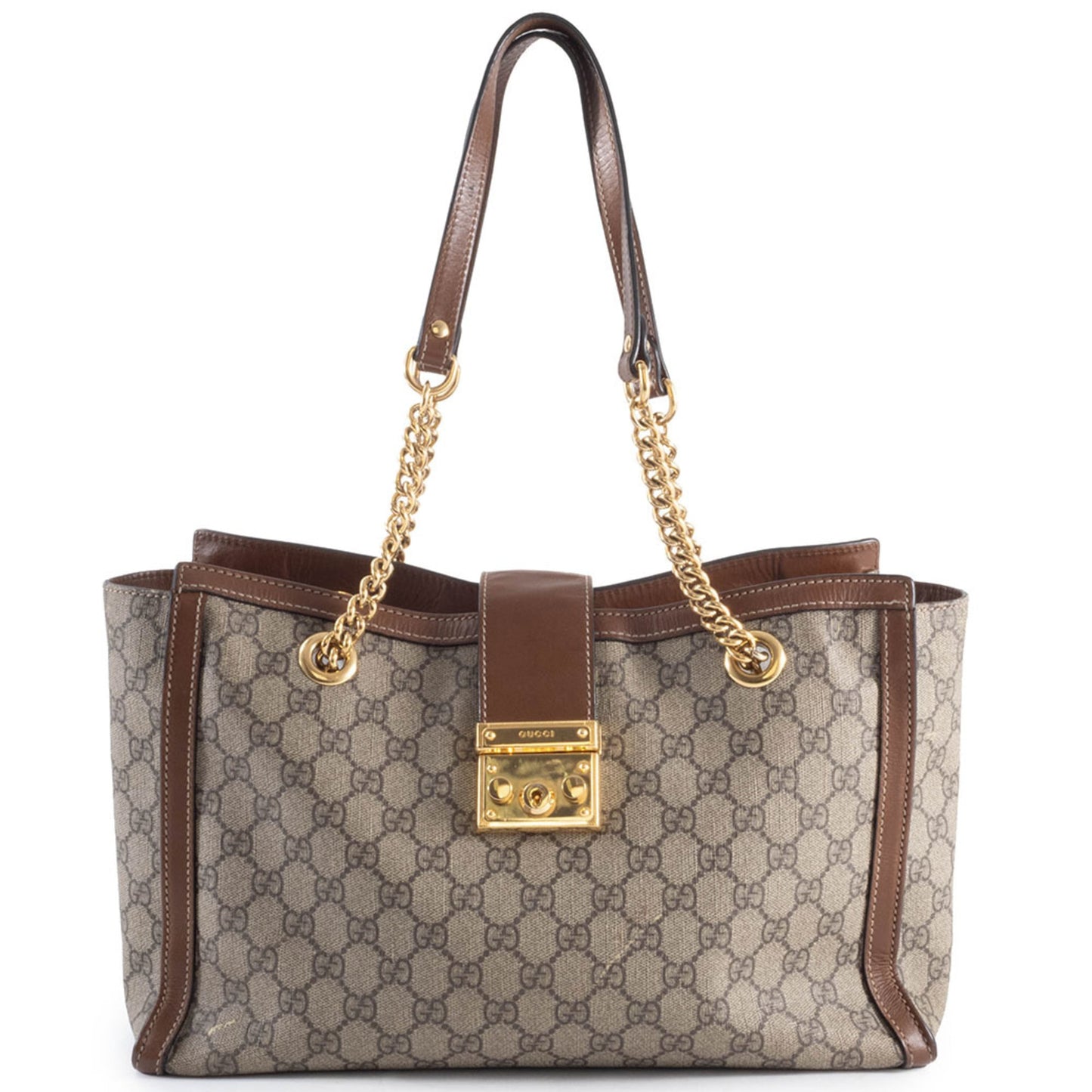 Gucci Beige Gg Supreme Leather Shoulder Bag ( )